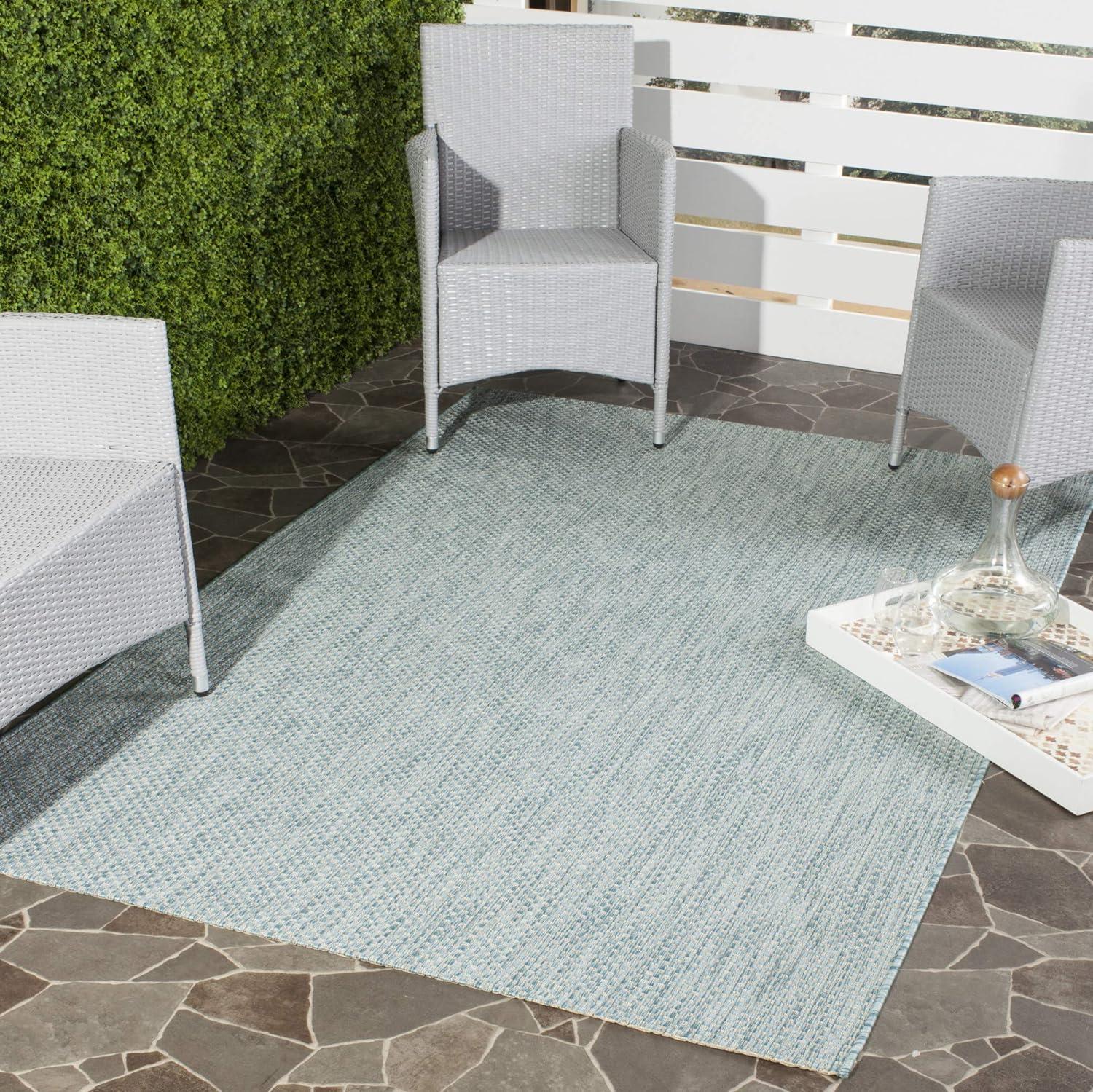 image:imageSAFAVIEH Courtyard Collection Area Rug 8 x 10 Natural amp Cream NonShedding amp Easy Care IndoorOutdoor amp WashableIdeal for Patio Backyard Mudroom CY852103012BeigeBrown