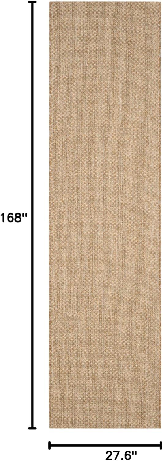 image:imageSAFAVIEH Courtyard Collection Area Rug 8 x 10 Natural amp Cream NonShedding amp Easy Care IndoorOutdoor amp WashableIdeal for Patio Backyard Mudroom CY852103012NaturalCream