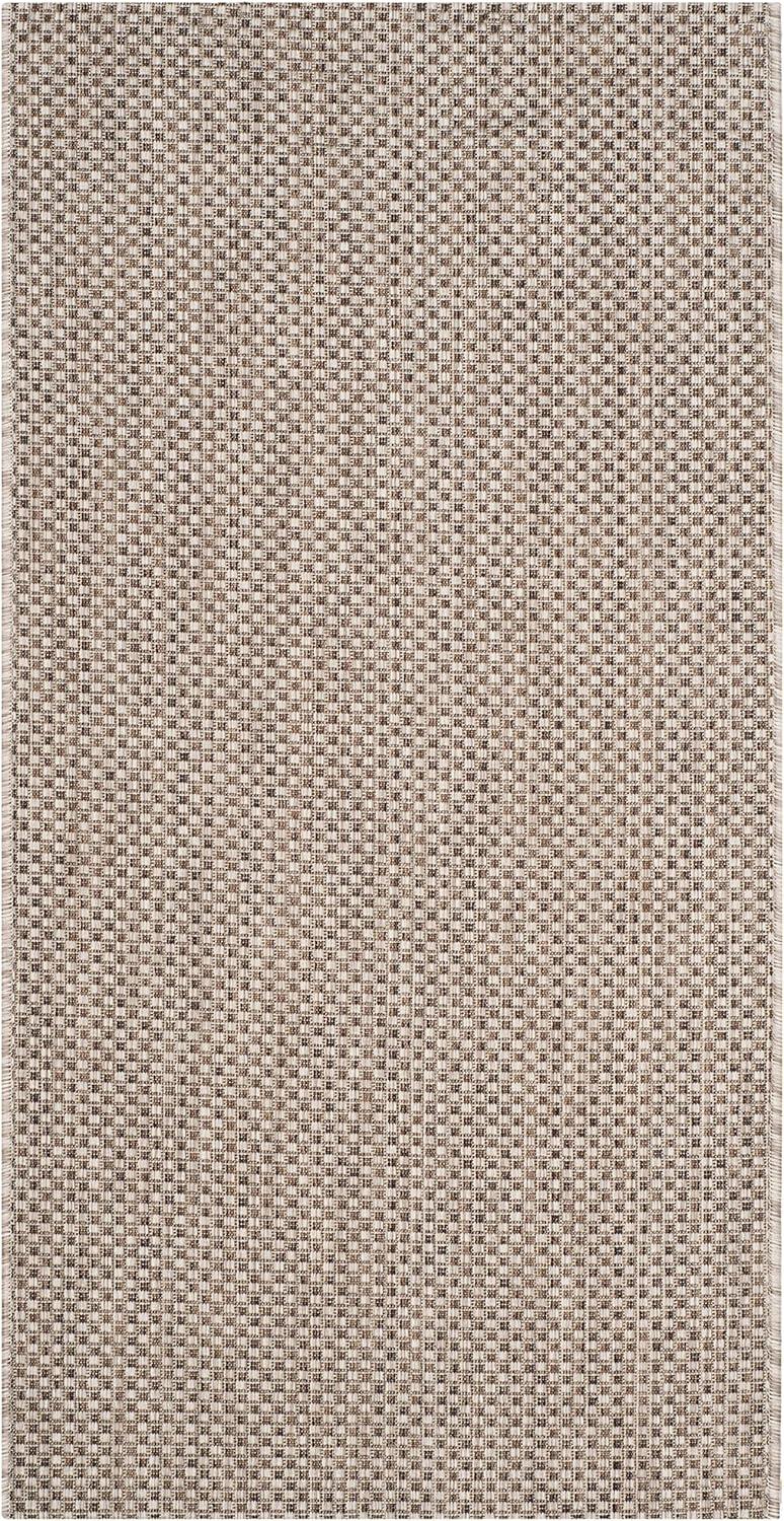 image:imageSAFAVIEH Courtyard Collection Area Rug 8 x 10 Natural amp Cream NonShedding amp Easy Care IndoorOutdoor amp WashableIdeal for Patio Backyard Mudroom CY852103012BeigeBrown