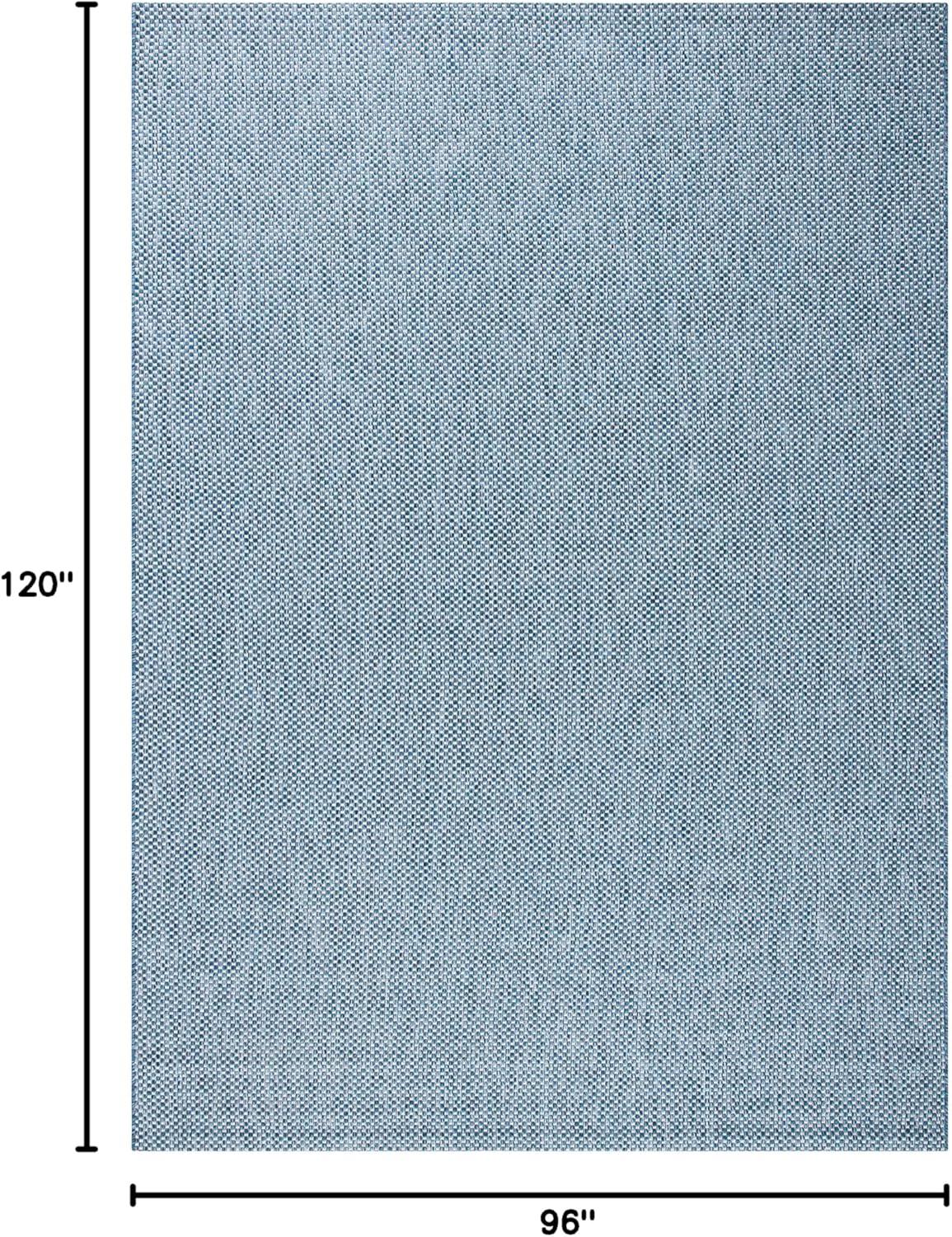 image:imageSAFAVIEH Courtyard Collection Area Rug 8 x 10 Natural amp Cream NonShedding amp Easy Care IndoorOutdoor amp WashableIdeal for Patio Backyard Mudroom CY852103012NavyGrey