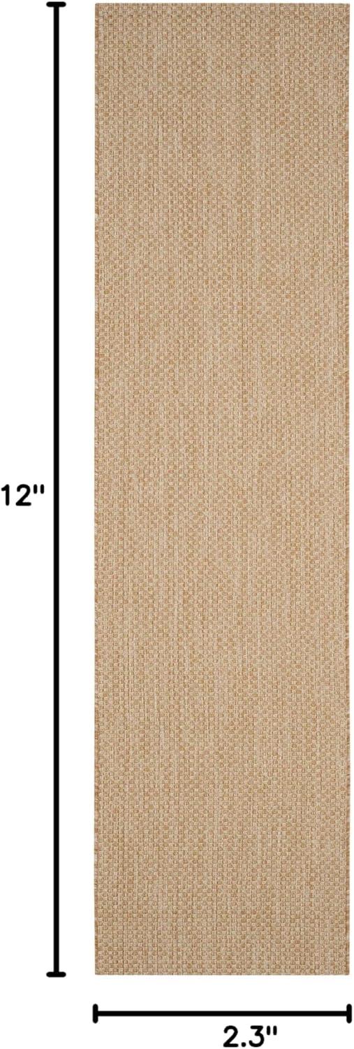 image:imageSAFAVIEH Courtyard Collection Area Rug 8 x 10 Natural amp Cream NonShedding amp Easy Care IndoorOutdoor amp WashableIdeal for Patio Backyard Mudroom CY852103012NaturalCream