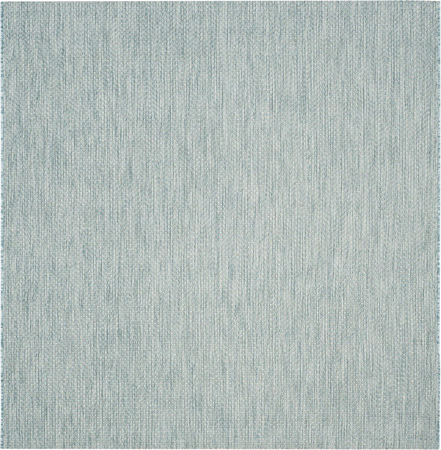 image:imageSAFAVIEH Courtyard Collection Area Rug 8 x 10 Natural amp Cream NonShedding amp Easy Care IndoorOutdoor amp WashableIdeal for Patio Backyard Mudroom CY852103012AquaGrey