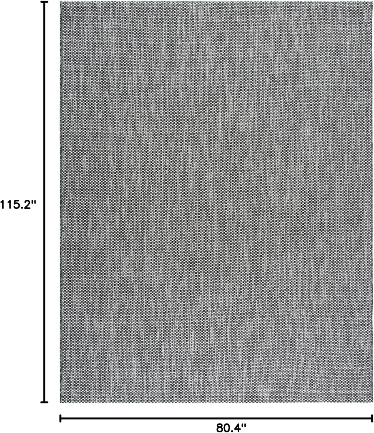 image:imageSAFAVIEH Courtyard Collection Area Rug 8 x 10 Natural amp Cream NonShedding amp Easy Care IndoorOutdoor amp WashableIdeal for Patio Backyard Mudroom CY852103012BlackBeige