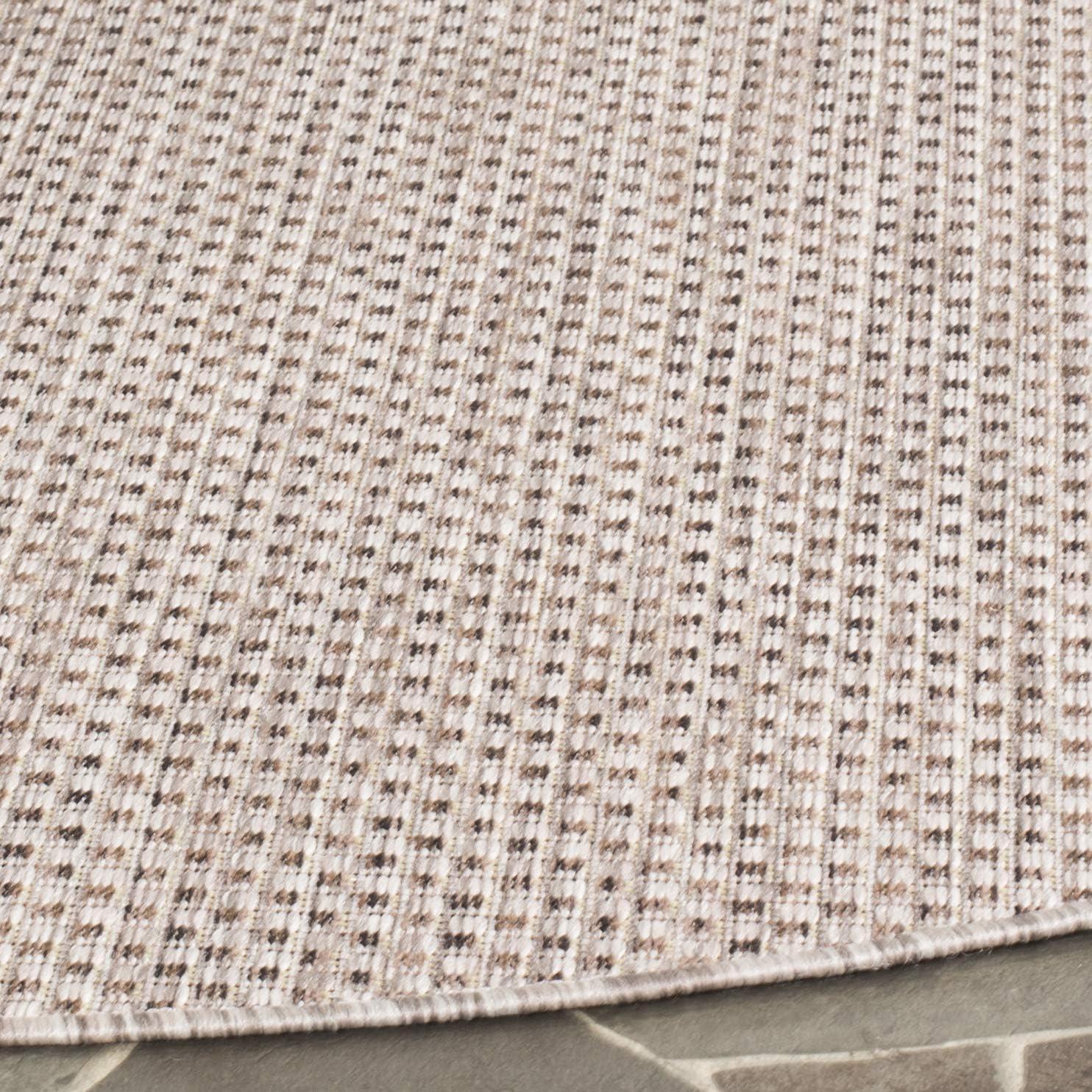 image:imageSAFAVIEH Courtyard Collection Area Rug 8 x 10 Natural amp Cream NonShedding amp Easy Care IndoorOutdoor amp WashableIdeal for Patio Backyard Mudroom CY852103012BeigeBrown