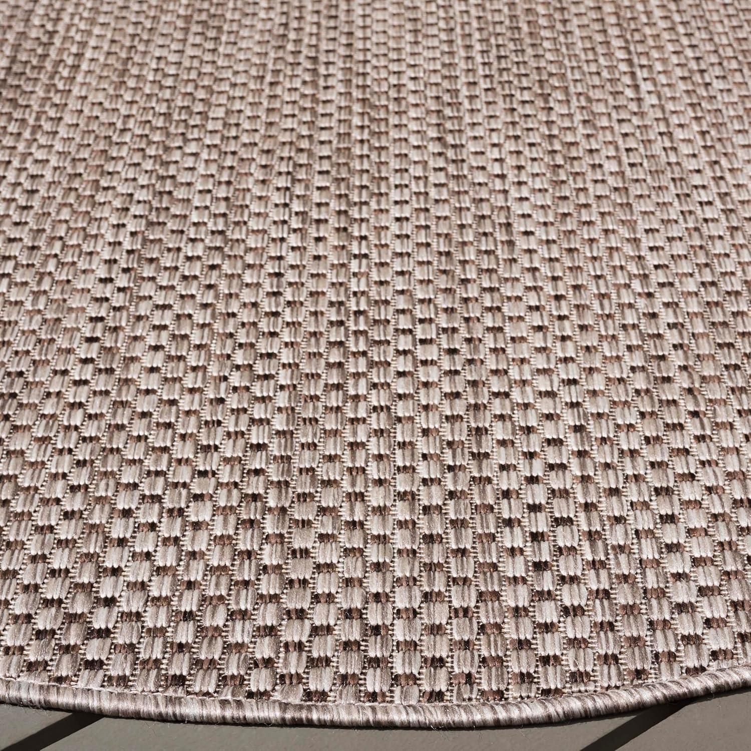 image:imageSAFAVIEH Courtyard Collection Area Rug 8 x 10 Natural amp Cream NonShedding amp Easy Care IndoorOutdoor amp WashableIdeal for Patio Backyard Mudroom CY852103012BeigeBrown