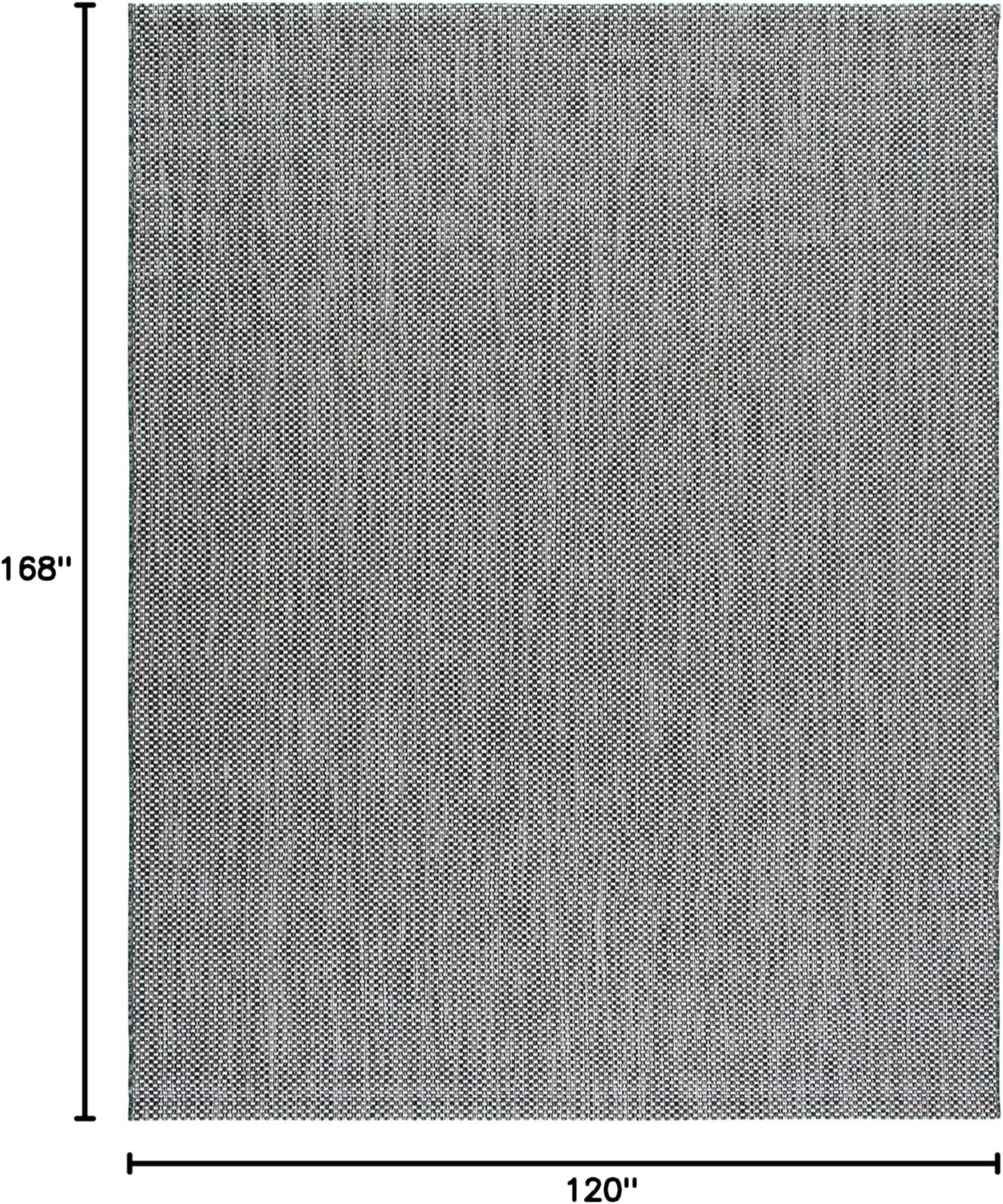 image:imageSAFAVIEH Courtyard Collection Area Rug 8 x 10 Natural amp Cream NonShedding amp Easy Care IndoorOutdoor amp WashableIdeal for Patio Backyard Mudroom CY852103012BlackBeige