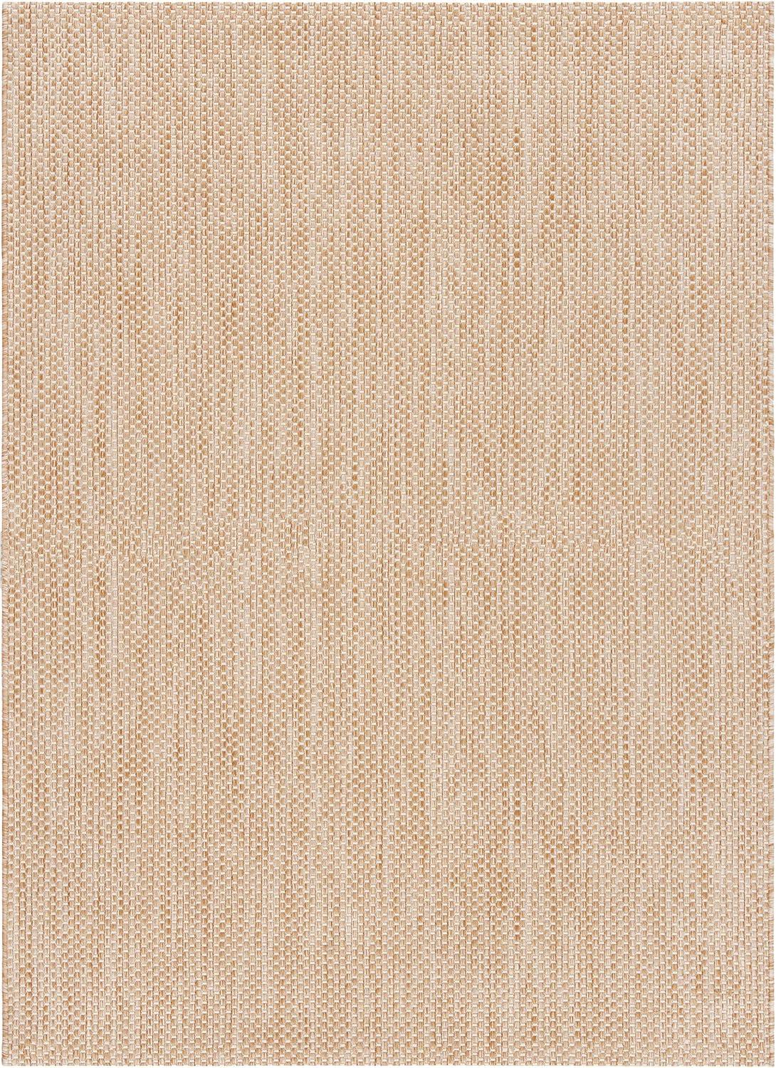 image:imageSAFAVIEH Courtyard Collection Area Rug 8 x 10 Natural amp Cream NonShedding amp Easy Care IndoorOutdoor amp WashableIdeal for Patio Backyard Mudroom CY852103012NaturalCream