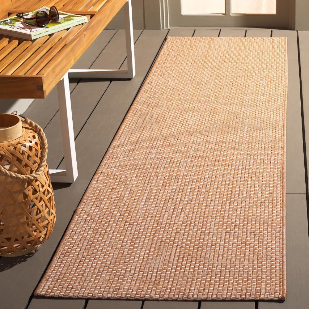 image:imageSAFAVIEH Courtyard Collection Area Rug 8 x 10 Natural amp Cream NonShedding amp Easy Care IndoorOutdoor amp WashableIdeal for Patio Backyard Mudroom CY852103012NaturalCream