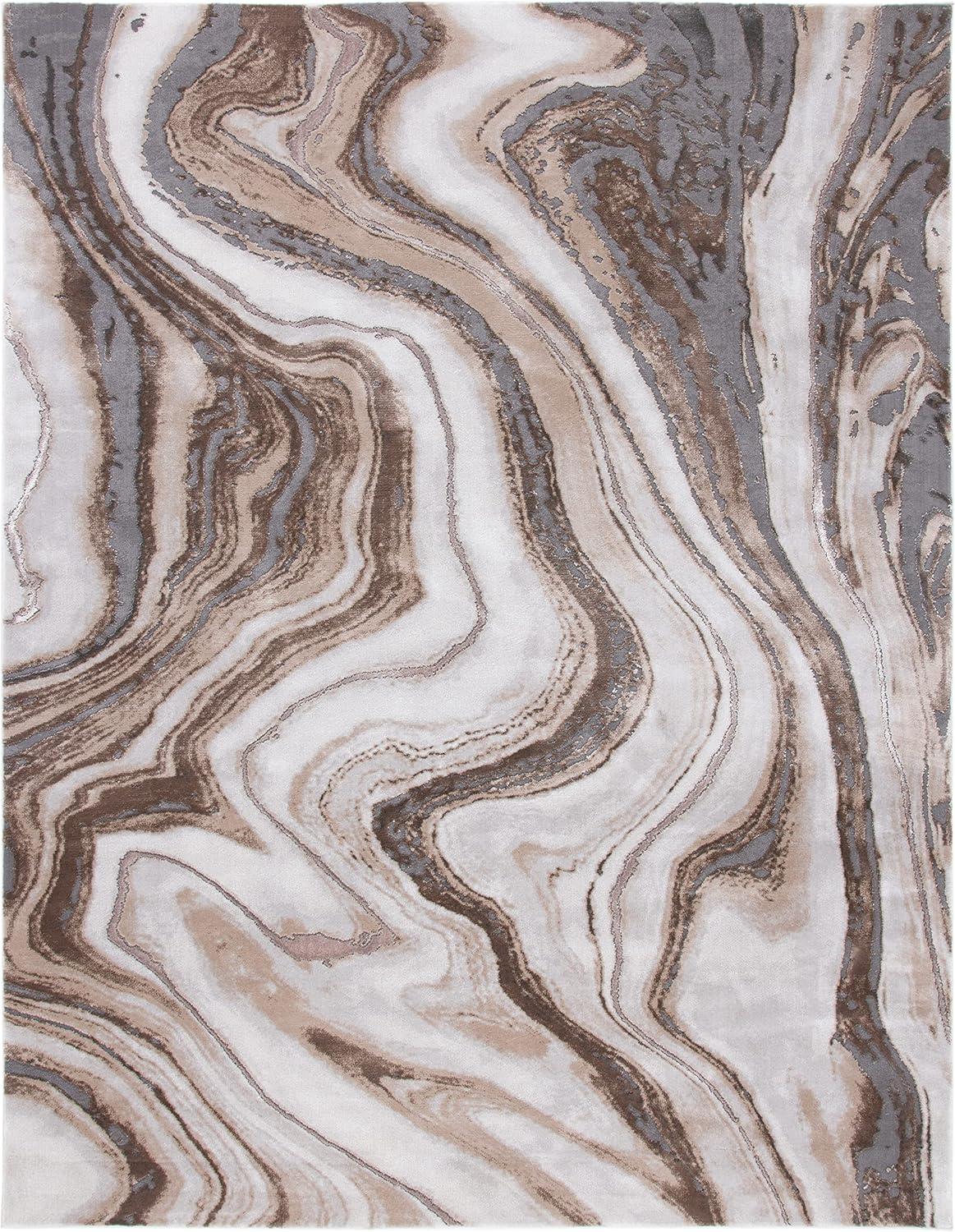 image:imageSAFAVIEH Craft Collection Area Rug 8 x 10 Grey amp Gold Modern Abstract Design NonShedding amp Easy Care Ideal for High Traffic Areas in Living Room Bedroom CFT819FGoldGrey