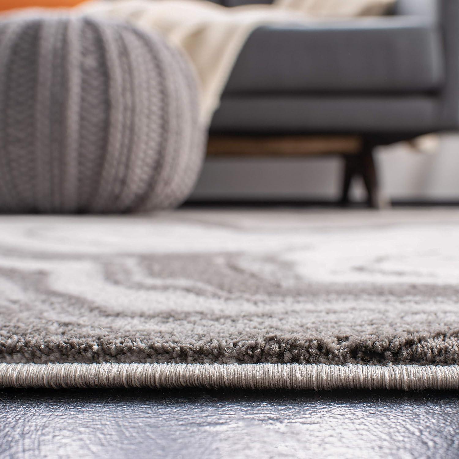image:imageSAFAVIEH Craft Collection Area Rug 8 x 10 Grey amp Gold Modern Abstract Design NonShedding amp Easy Care Ideal for High Traffic Areas in Living Room Bedroom CFT819FGreySilver