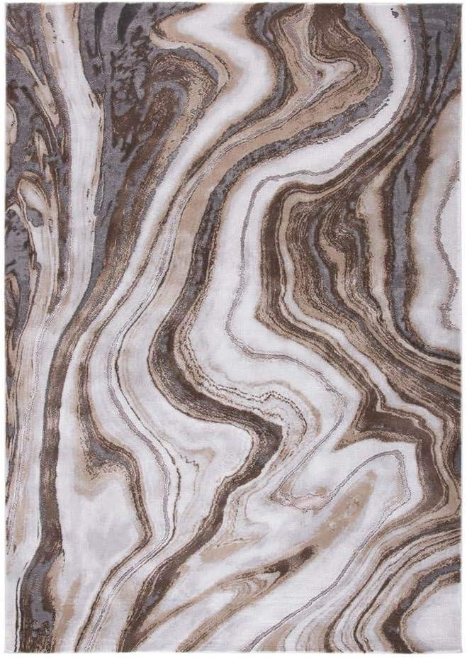 image:imageSAFAVIEH Craft Collection Area Rug 8 x 10 Grey amp Gold Modern Abstract Design NonShedding amp Easy Care Ideal for High Traffic Areas in Living Room Bedroom CFT819FGoldGrey
