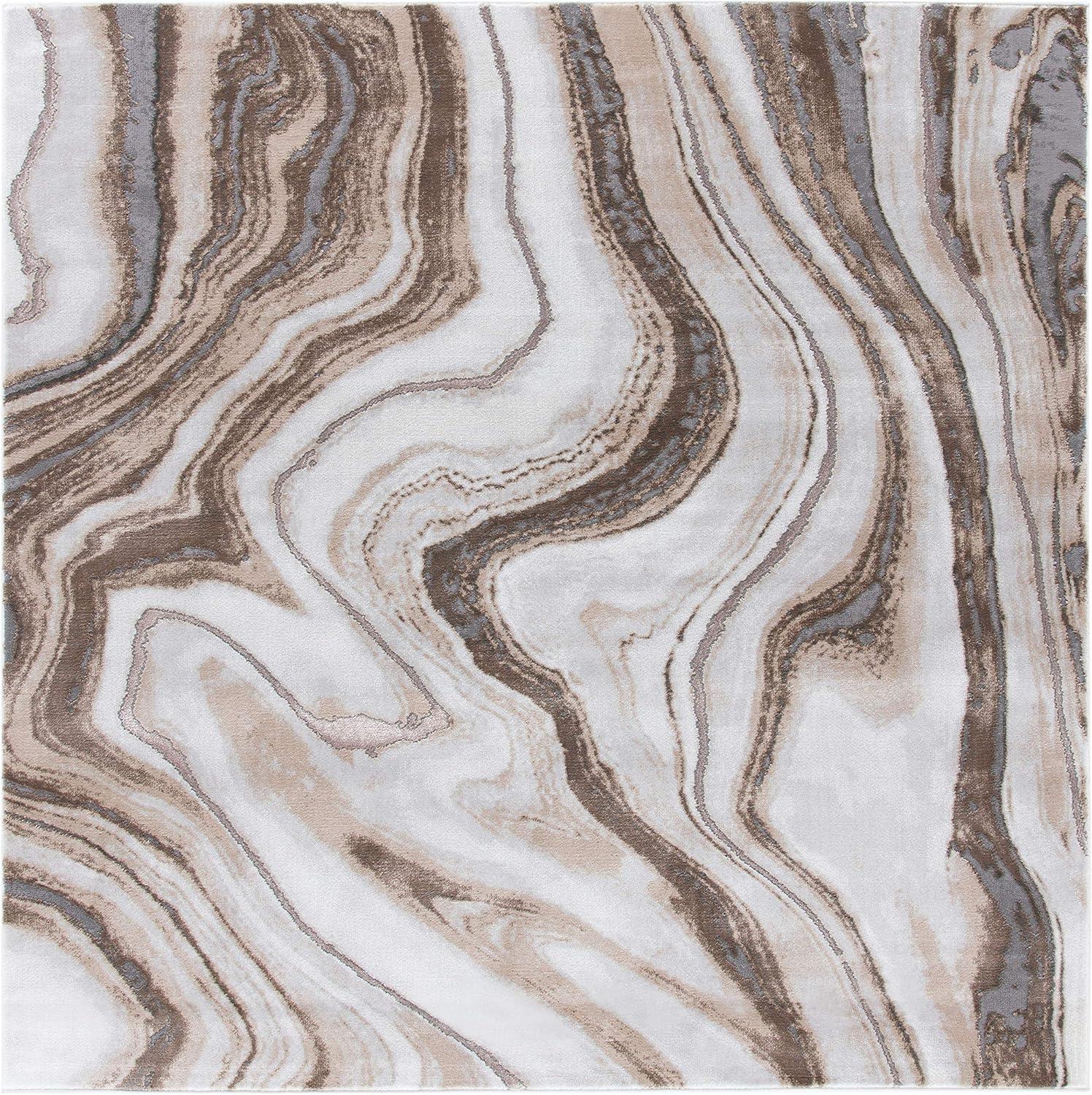 image:imageSAFAVIEH Craft Collection Area Rug 8 x 10 Grey amp Gold Modern Abstract Design NonShedding amp Easy Care Ideal for High Traffic Areas in Living Room Bedroom CFT819FGoldGrey