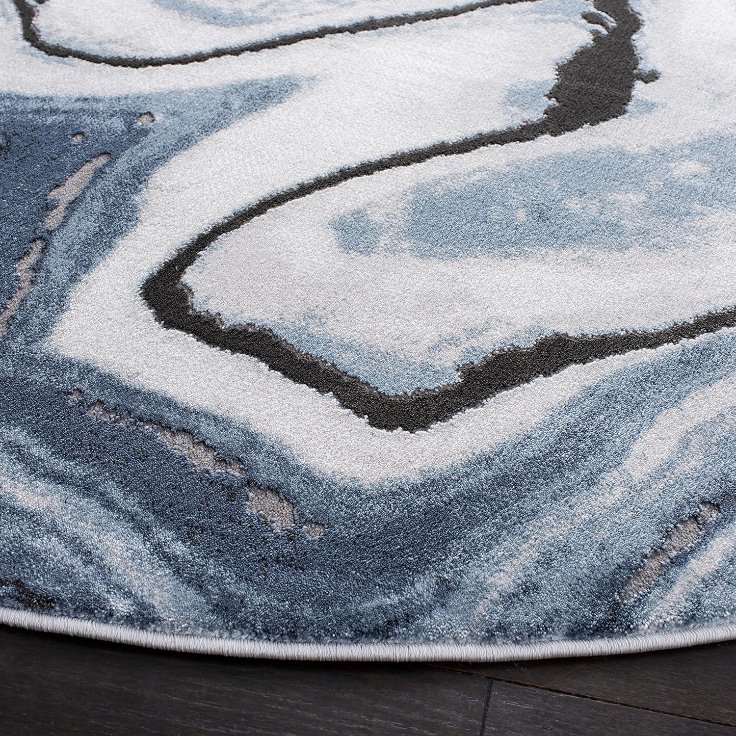 image:imageSAFAVIEH Craft Collection Area Rug 8 x 10 Grey amp Gold Modern Abstract Design NonShedding amp Easy Care Ideal for High Traffic Areas in Living Room Bedroom CFT819FBlueGrey