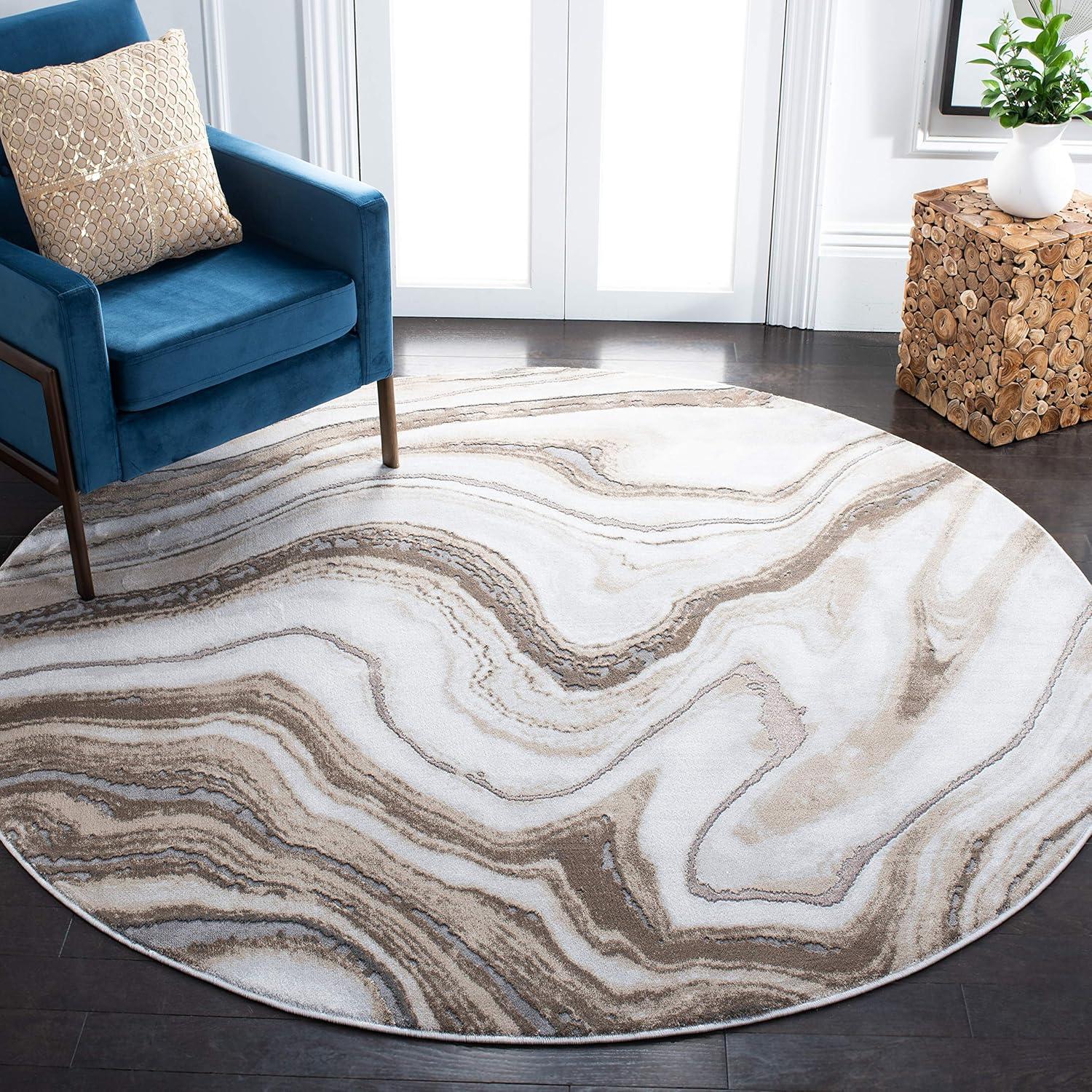 image:imageSAFAVIEH Craft Collection Area Rug 8 x 10 Grey amp Gold Modern Abstract Design NonShedding amp Easy Care Ideal for High Traffic Areas in Living Room Bedroom CFT819FGoldGrey