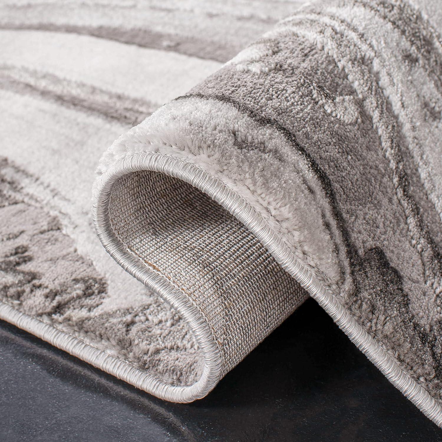 image:imageSAFAVIEH Craft Collection Area Rug 8 x 10 Grey amp Gold Modern Abstract Design NonShedding amp Easy Care Ideal for High Traffic Areas in Living Room Bedroom CFT819FGreySilver