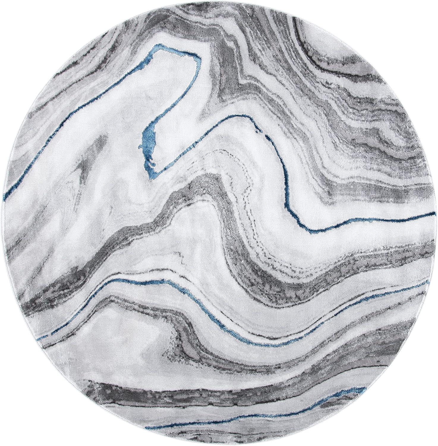 image:imageSAFAVIEH Craft Collection Area Rug 8 x 10 Grey amp Gold Modern Abstract Design NonShedding amp Easy Care Ideal for High Traffic Areas in Living Room Bedroom CFT819FGreyBlue