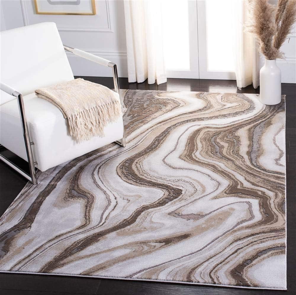 image:imageSAFAVIEH Craft Collection Area Rug 8 x 10 Grey amp Gold Modern Abstract Design NonShedding amp Easy Care Ideal for High Traffic Areas in Living Room Bedroom CFT819FGoldGrey