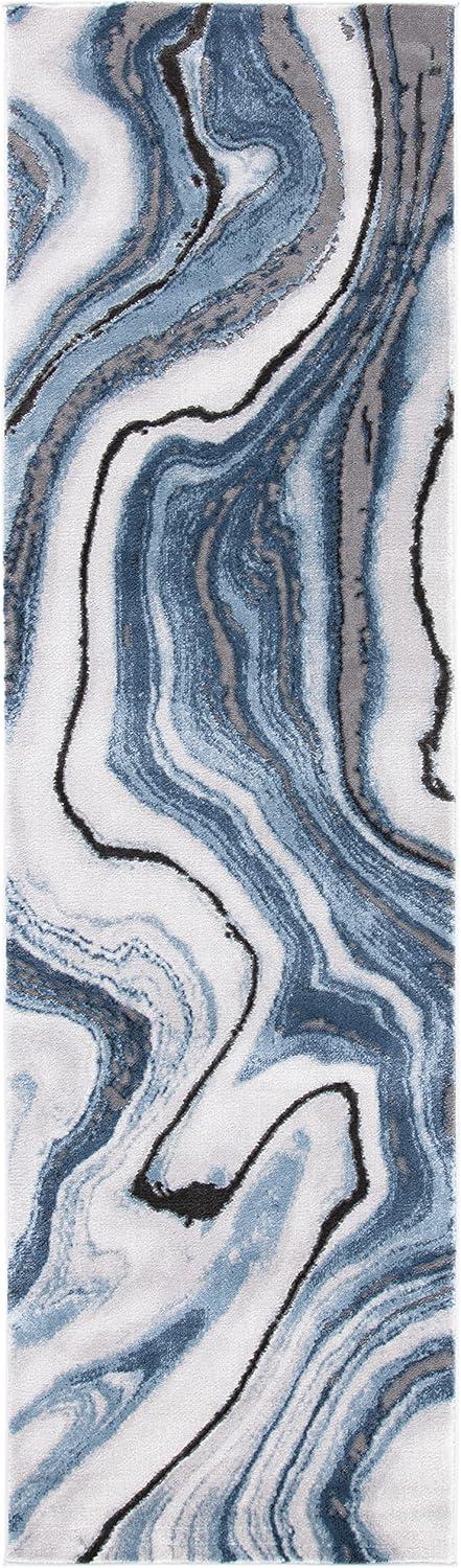 image:imageSAFAVIEH Craft Collection Area Rug 8 x 10 Grey amp Gold Modern Abstract Design NonShedding amp Easy Care Ideal for High Traffic Areas in Living Room Bedroom CFT819FBlueGrey