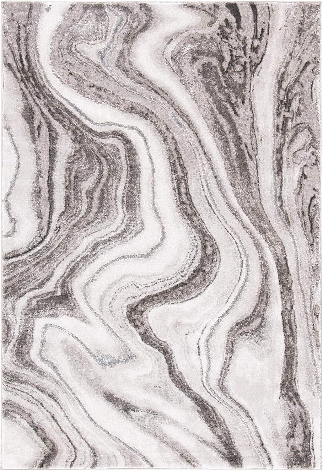 image:imageSAFAVIEH Craft Collection Area Rug 8 x 10 Grey amp Gold Modern Abstract Design NonShedding amp Easy Care Ideal for High Traffic Areas in Living Room Bedroom CFT819FGreySilver