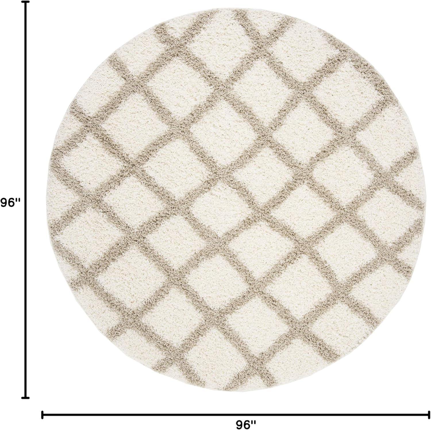 image:imageSAFAVIEH Dallas Shag Collection Area Rug 51 x 76 Seafoam amp Ivory Trellis Design NonShedding amp Easy Care 15inch Thick Ideal for High Traffic Areas in Living Room Bedroom SGD258CIvoryBeige