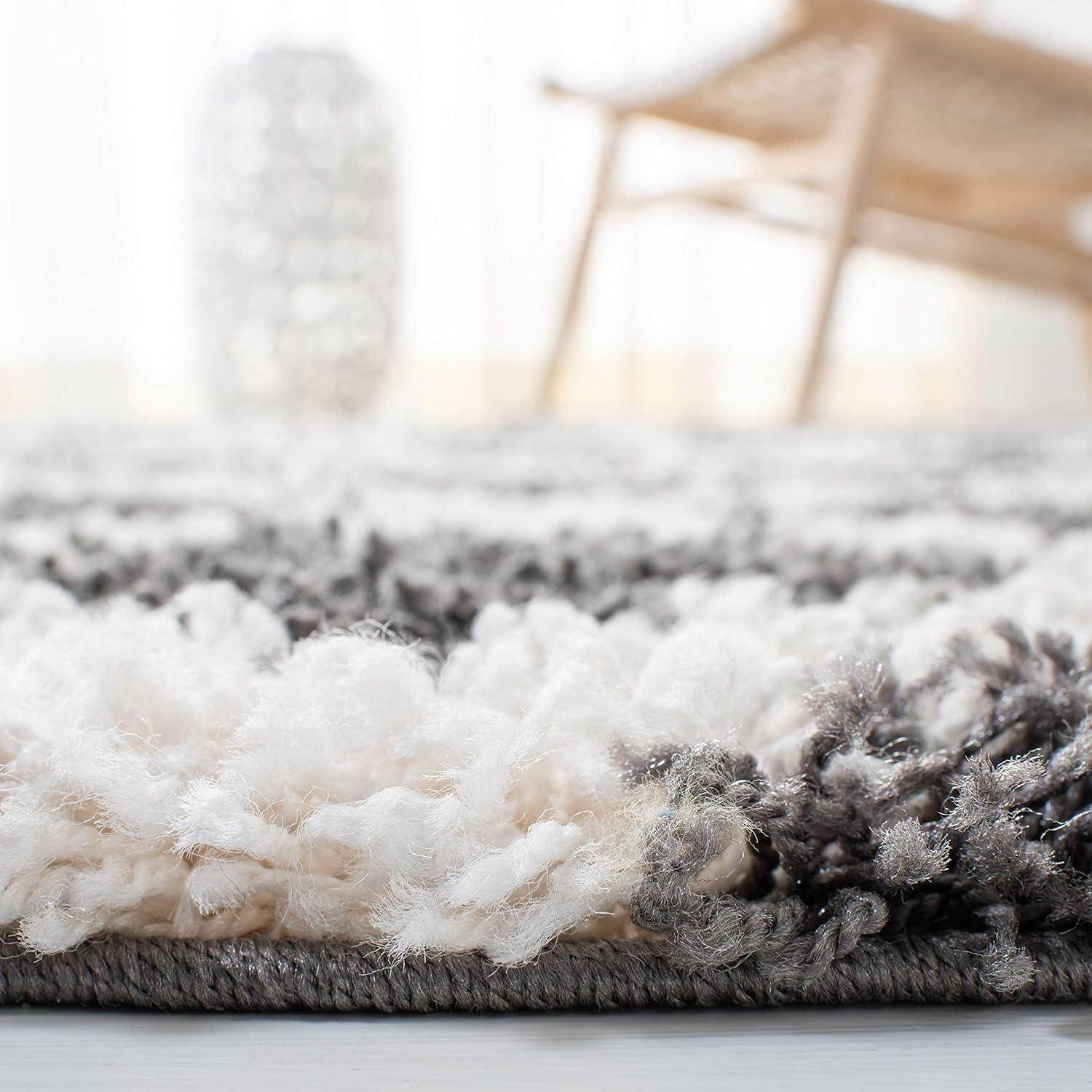 image:imageSAFAVIEH Dallas Shag Collection Area Rug 51 x 76 Seafoam amp Ivory Trellis Design NonShedding amp Easy Care 15inch Thick Ideal for High Traffic Areas in Living Room Bedroom SGD258CDark GreyIvory
