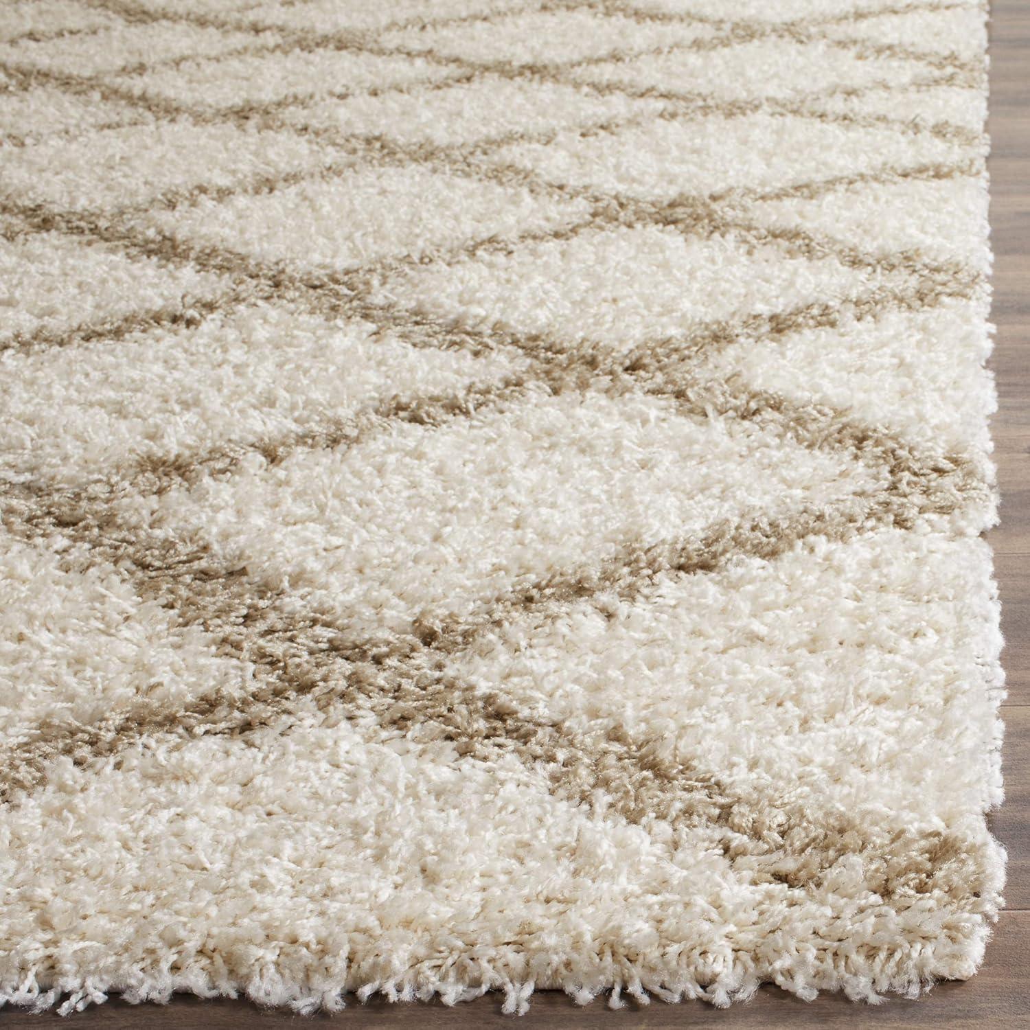 image:imageSAFAVIEH Dallas Shag Collection Area Rug 51 x 76 Seafoam amp Ivory Trellis Design NonShedding amp Easy Care 15inch Thick Ideal for High Traffic Areas in Living Room Bedroom SGD258CIvoryBeige