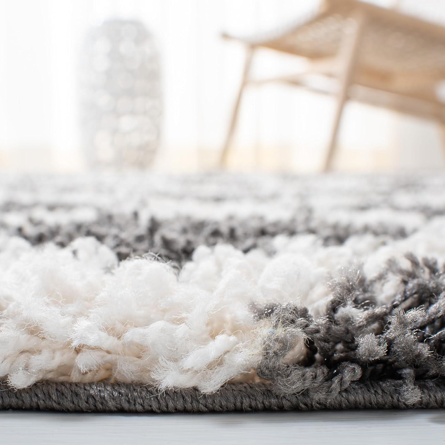 image:imageSAFAVIEH Dallas Shag Collection Area Rug 51 x 76 Seafoam amp Ivory Trellis Design NonShedding amp Easy Care 15inch Thick Ideal for High Traffic Areas in Living Room Bedroom SGD258CDark GreyIvory