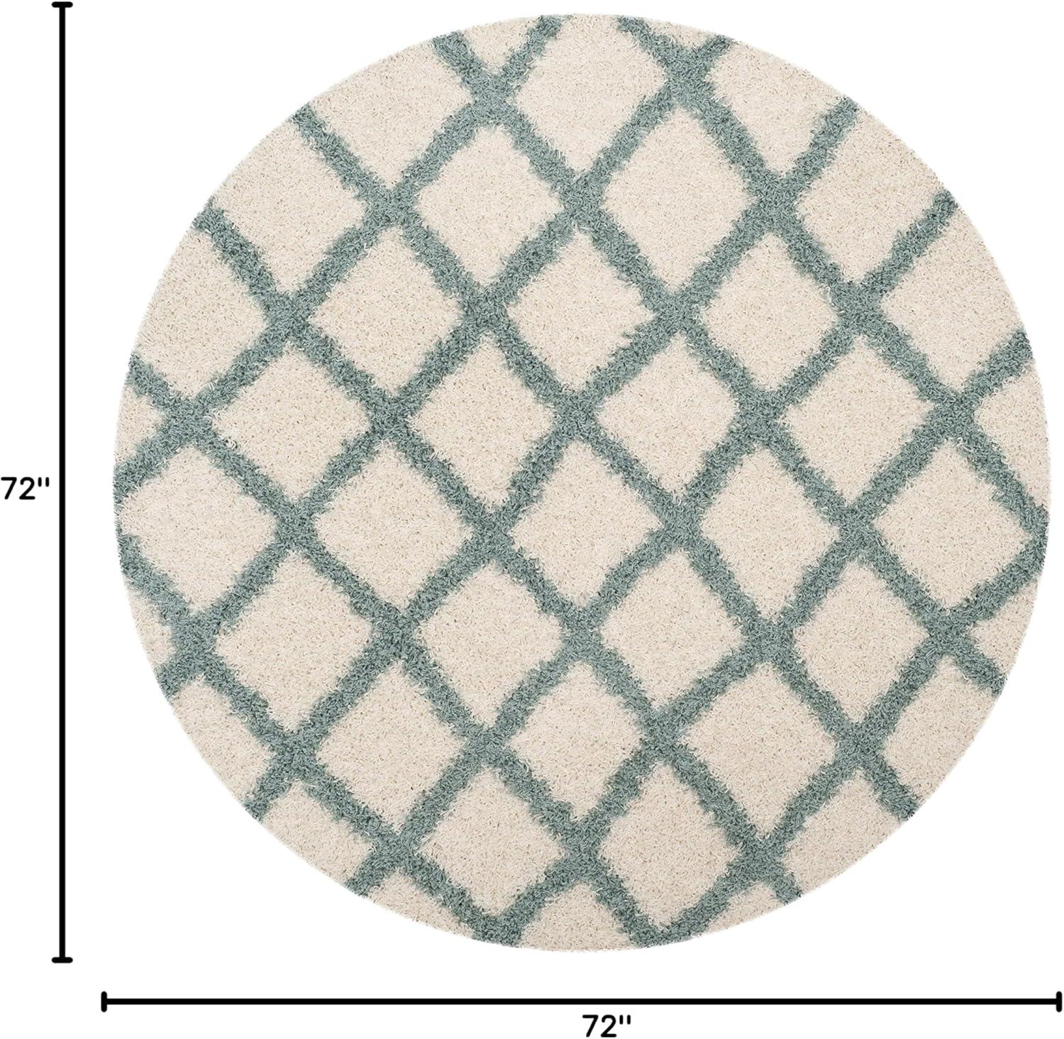 image:imageSAFAVIEH Dallas Shag Collection Area Rug 51 x 76 Seafoam amp Ivory Trellis Design NonShedding amp Easy Care 15inch Thick Ideal for High Traffic Areas in Living Room Bedroom SGD258CIvorySeafoam