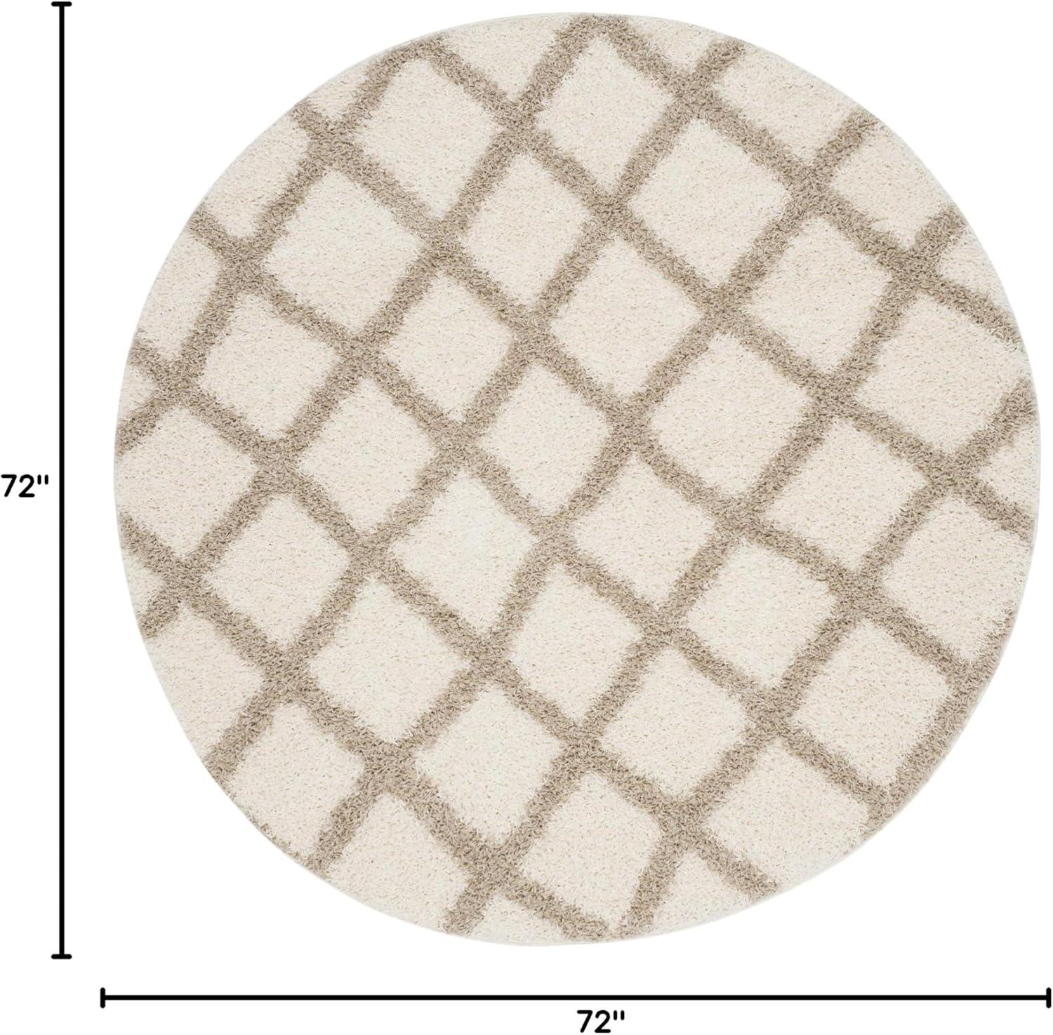 image:imageSAFAVIEH Dallas Shag Collection Area Rug 51 x 76 Seafoam amp Ivory Trellis Design NonShedding amp Easy Care 15inch Thick Ideal for High Traffic Areas in Living Room Bedroom SGD258CIvoryBeige