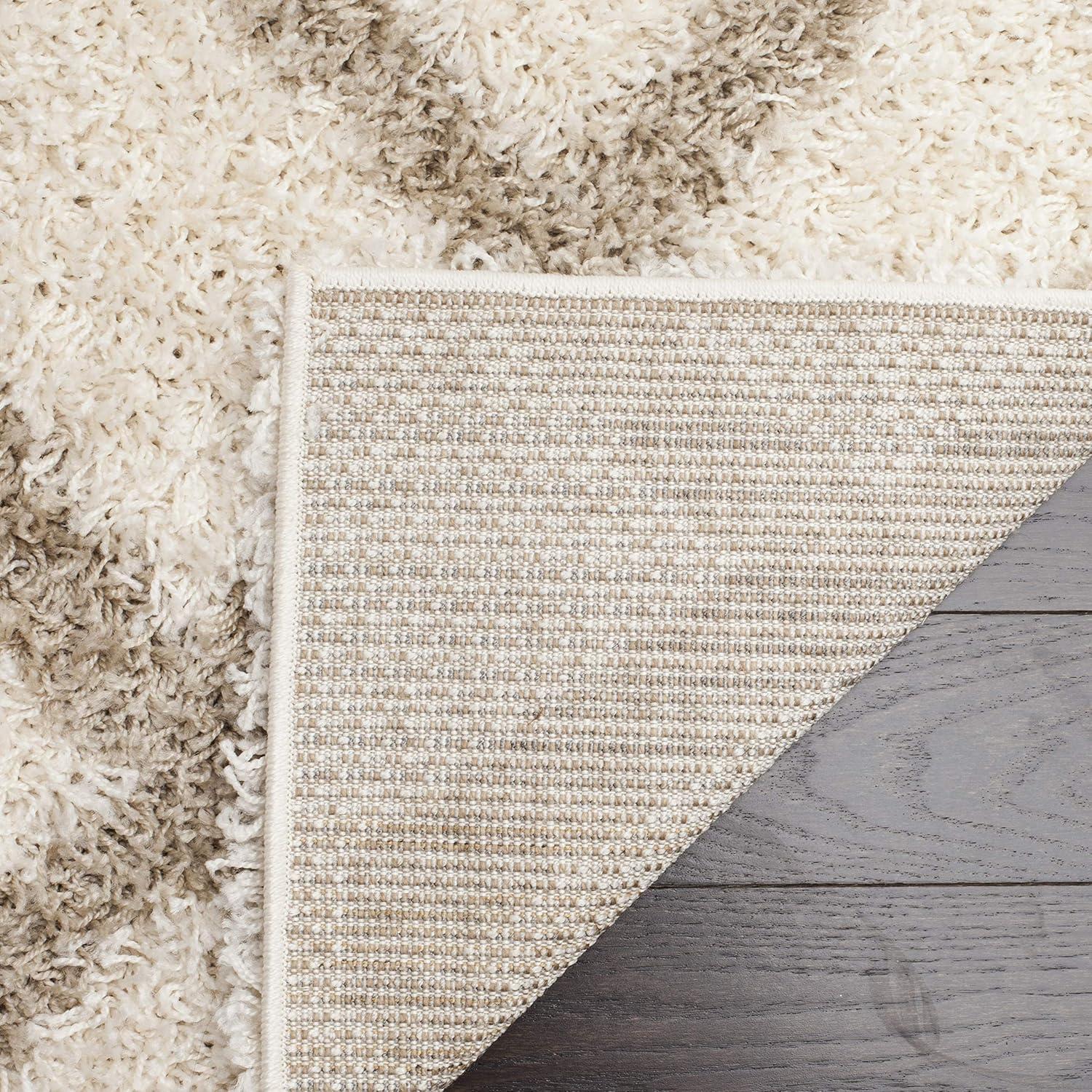 image:imageSAFAVIEH Dallas Shag Collection Area Rug 51 x 76 Seafoam amp Ivory Trellis Design NonShedding amp Easy Care 15inch Thick Ideal for High Traffic Areas in Living Room Bedroom SGD258CIvoryBeige