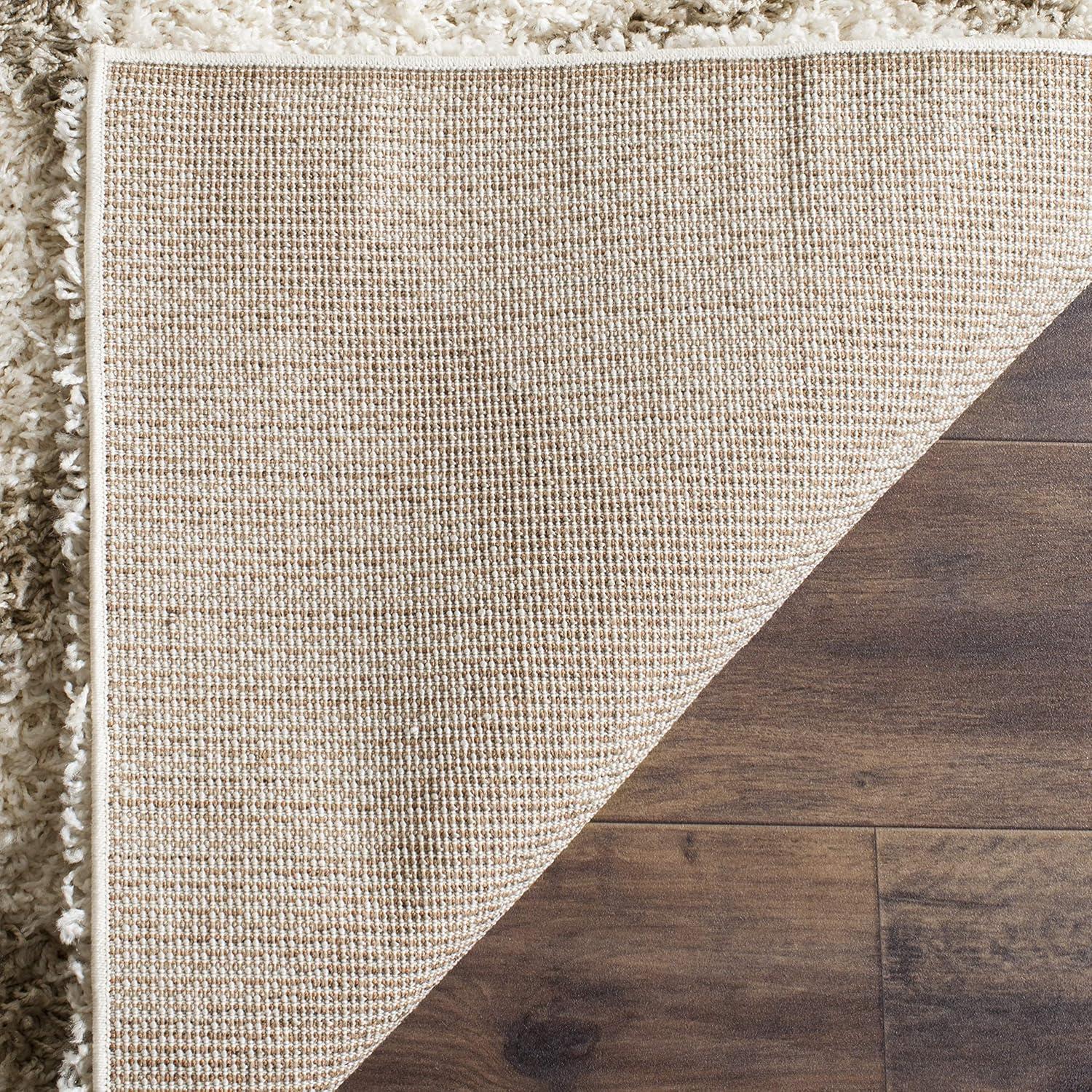 image:imageSAFAVIEH Dallas Shag Collection Area Rug 51 x 76 Seafoam amp Ivory Trellis Design NonShedding amp Easy Care 15inch Thick Ideal for High Traffic Areas in Living Room Bedroom SGD258CIvoryBeige