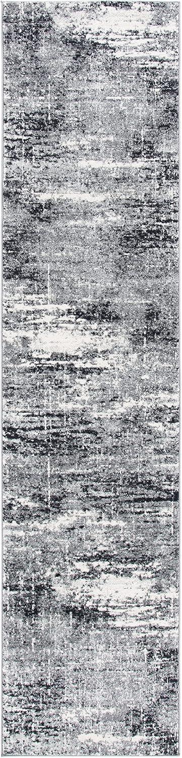 image:imageSAFAVIEH Evoke Collection 8 x 10 Ivory Dark Grey EVK272G Modern Abstract NonShedding Living Room Bedroom Dining Home Office Area RugIvoryDark Grey