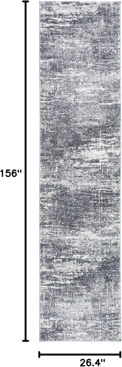 image:imageSAFAVIEH Evoke Collection 8 x 10 Ivory Dark Grey EVK272G Modern Abstract NonShedding Living Room Bedroom Dining Home Office Area RugIvoryGrey
