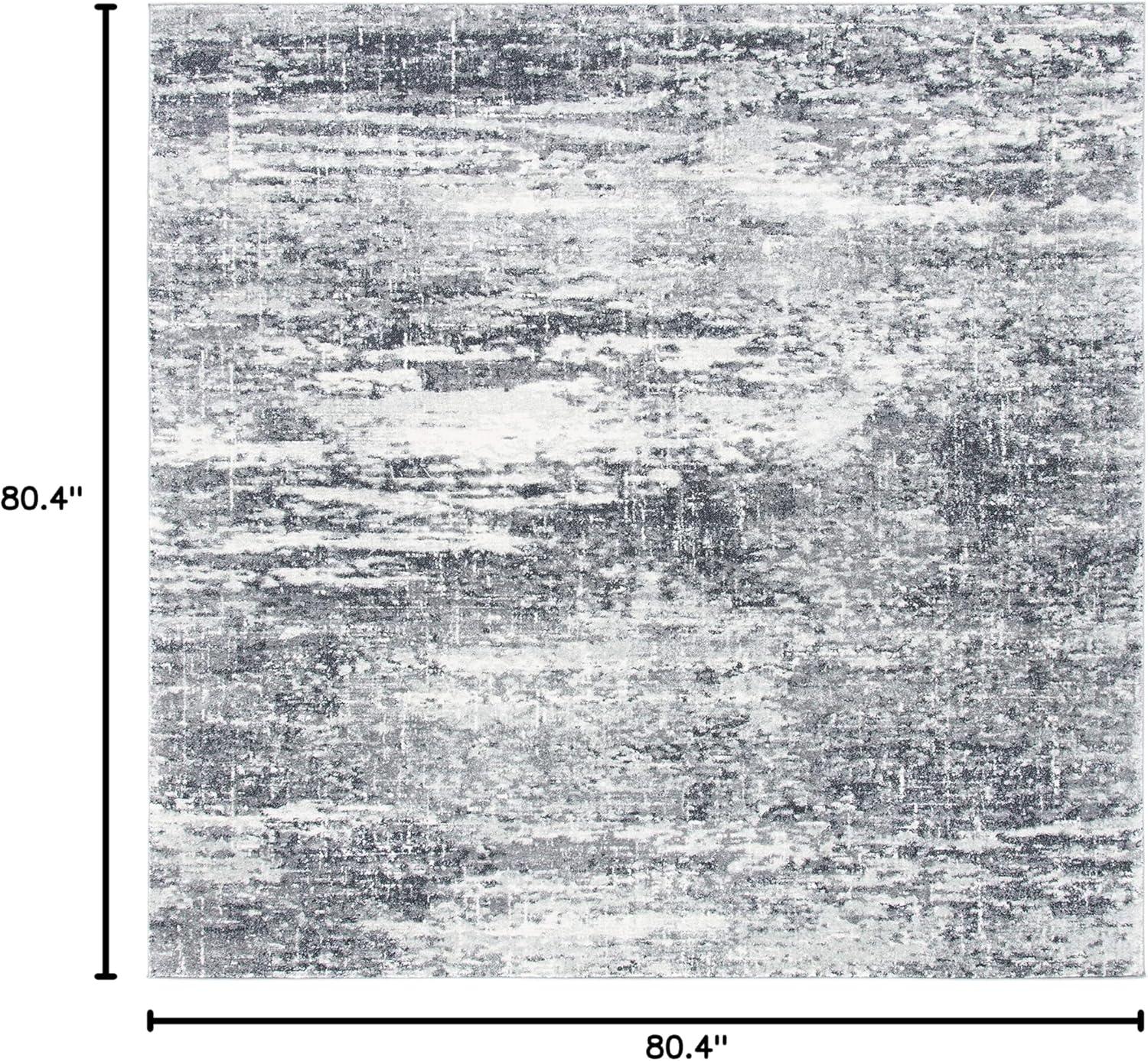 image:imageSAFAVIEH Evoke Collection 8 x 10 Ivory Dark Grey EVK272G Modern Abstract NonShedding Living Room Bedroom Dining Home Office Area RugIvoryGrey