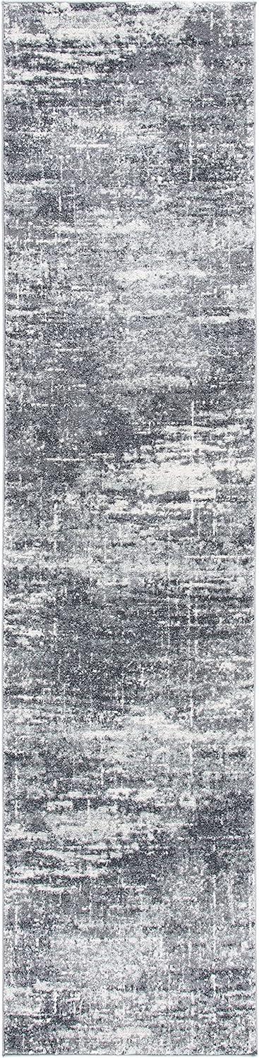 image:imageSAFAVIEH Evoke Collection 8 x 10 Ivory Dark Grey EVK272G Modern Abstract NonShedding Living Room Bedroom Dining Home Office Area RugIvoryGrey