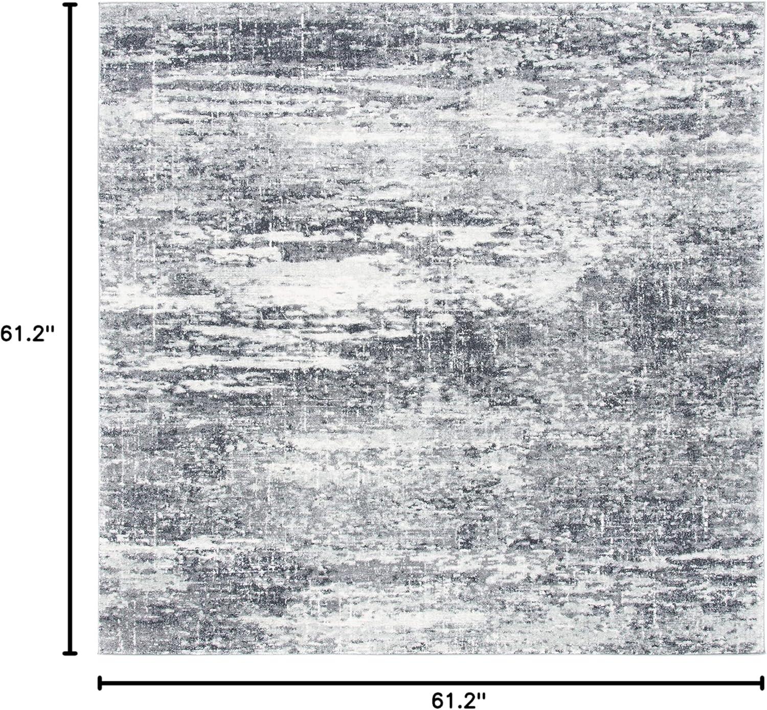 image:imageSAFAVIEH Evoke Collection 8 x 10 Ivory Dark Grey EVK272G Modern Abstract NonShedding Living Room Bedroom Dining Home Office Area RugIvoryGrey