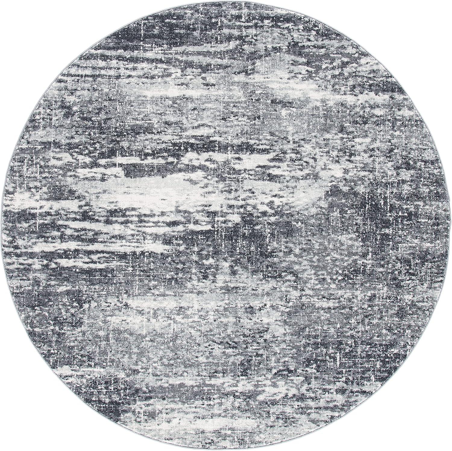 image:imageSAFAVIEH Evoke Collection 8 x 10 Ivory Dark Grey EVK272G Modern Abstract NonShedding Living Room Bedroom Dining Home Office Area RugIvoryGrey