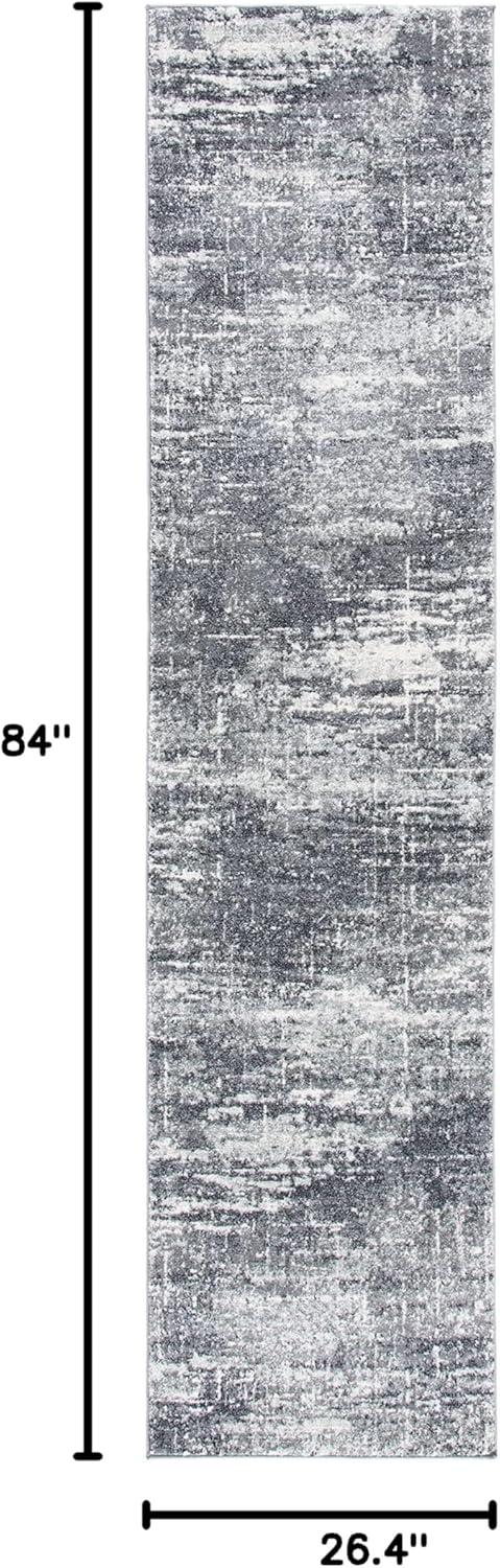 image:imageSAFAVIEH Evoke Collection 8 x 10 Ivory Dark Grey EVK272G Modern Abstract NonShedding Living Room Bedroom Dining Home Office Area RugIvoryGrey