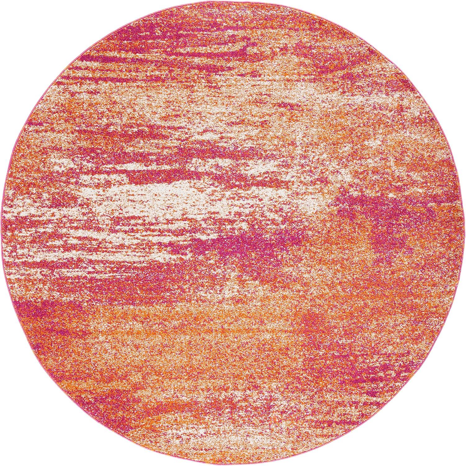 image:imageSAFAVIEH Evoke Collection 8 x 10 Ivory Dark Grey EVK272G Modern Abstract NonShedding Living Room Bedroom Dining Home Office Area RugIvoryOrange