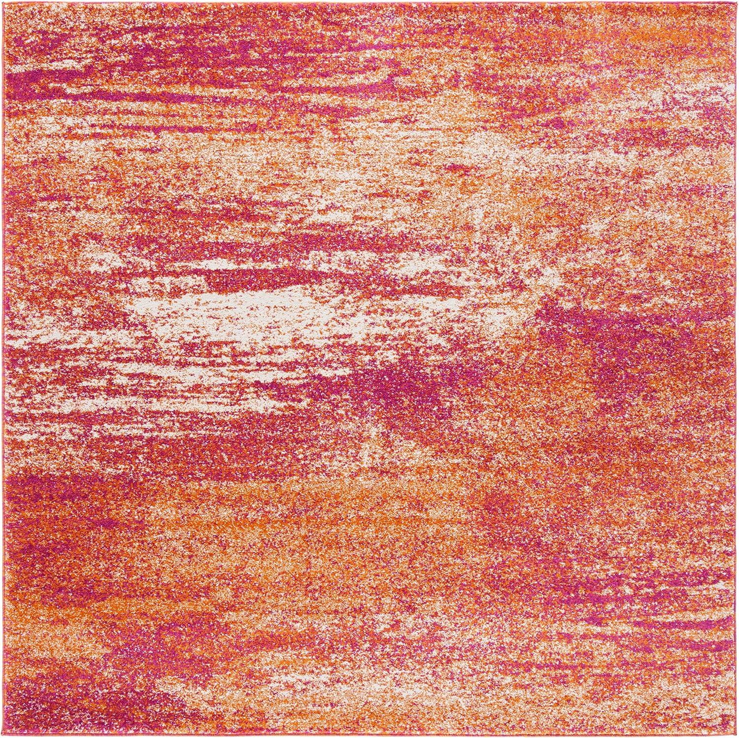 image:imageSAFAVIEH Evoke Collection 8 x 10 Ivory Dark Grey EVK272G Modern Abstract NonShedding Living Room Bedroom Dining Home Office Area RugIvoryOrange