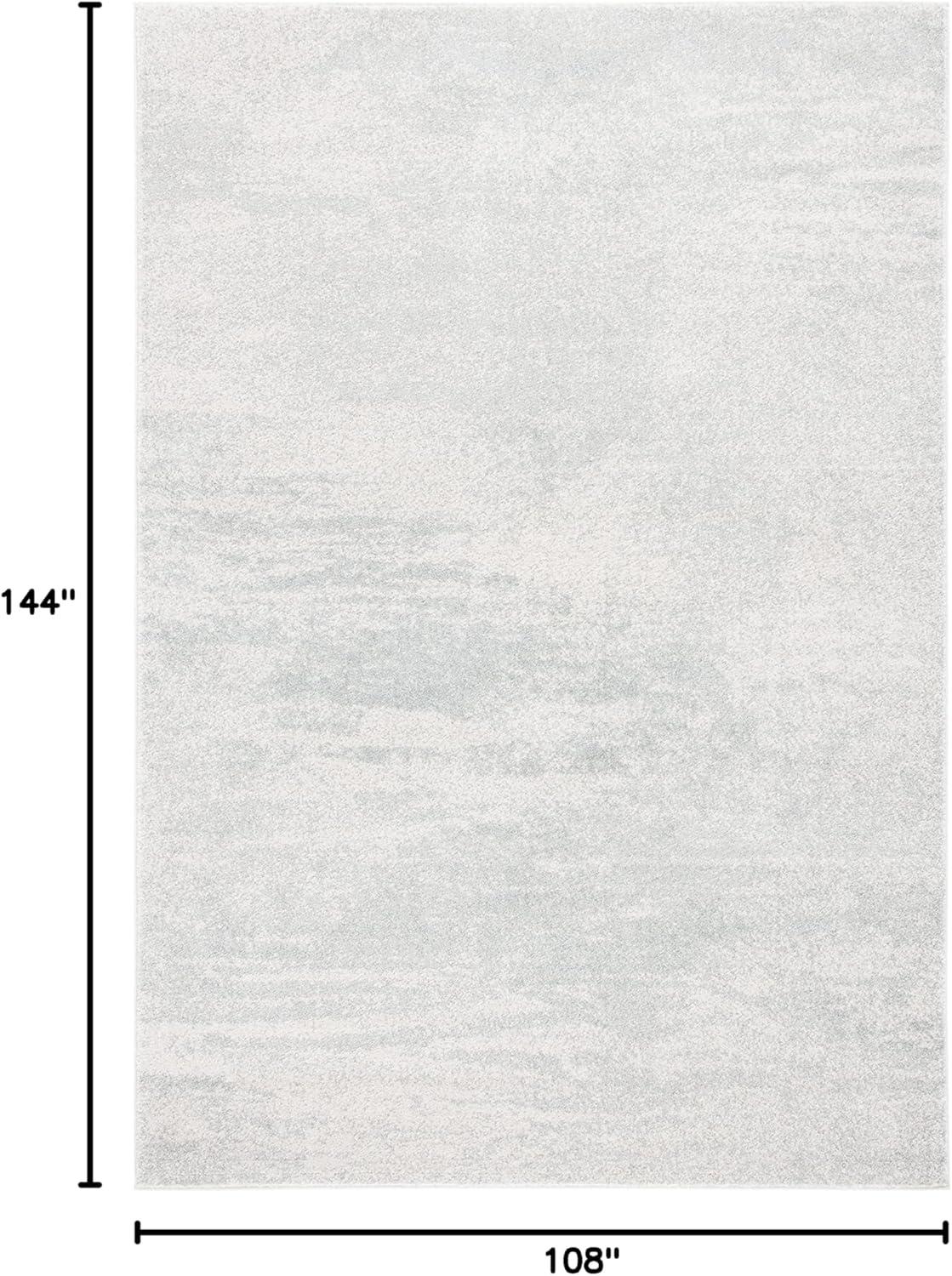 image:imageSAFAVIEH Evoke Collection 8 x 10 Ivory Dark Grey EVK272G Modern Abstract NonShedding Living Room Bedroom Dining Home Office Area RugIvorySage