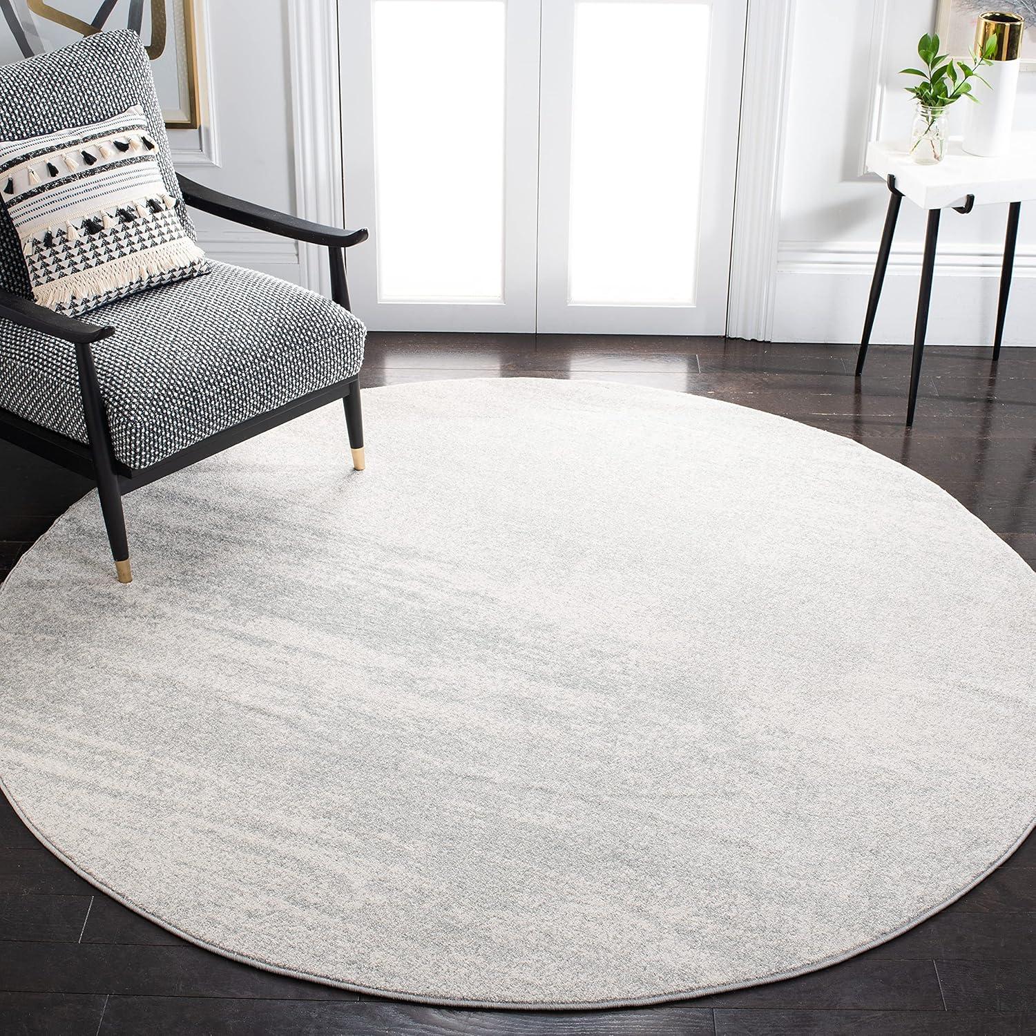 image:imageSAFAVIEH Evoke Collection 8 x 10 Ivory Dark Grey EVK272G Modern Abstract NonShedding Living Room Bedroom Dining Home Office Area RugIvorySage