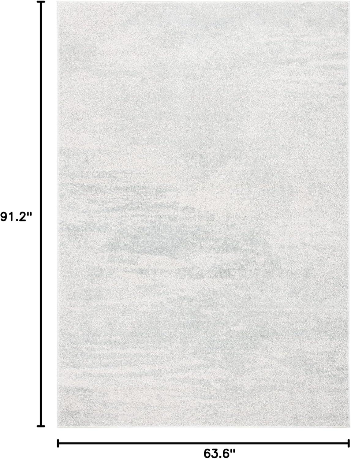 image:imageSAFAVIEH Evoke Collection 8 x 10 Ivory Dark Grey EVK272G Modern Abstract NonShedding Living Room Bedroom Dining Home Office Area RugIvorySage