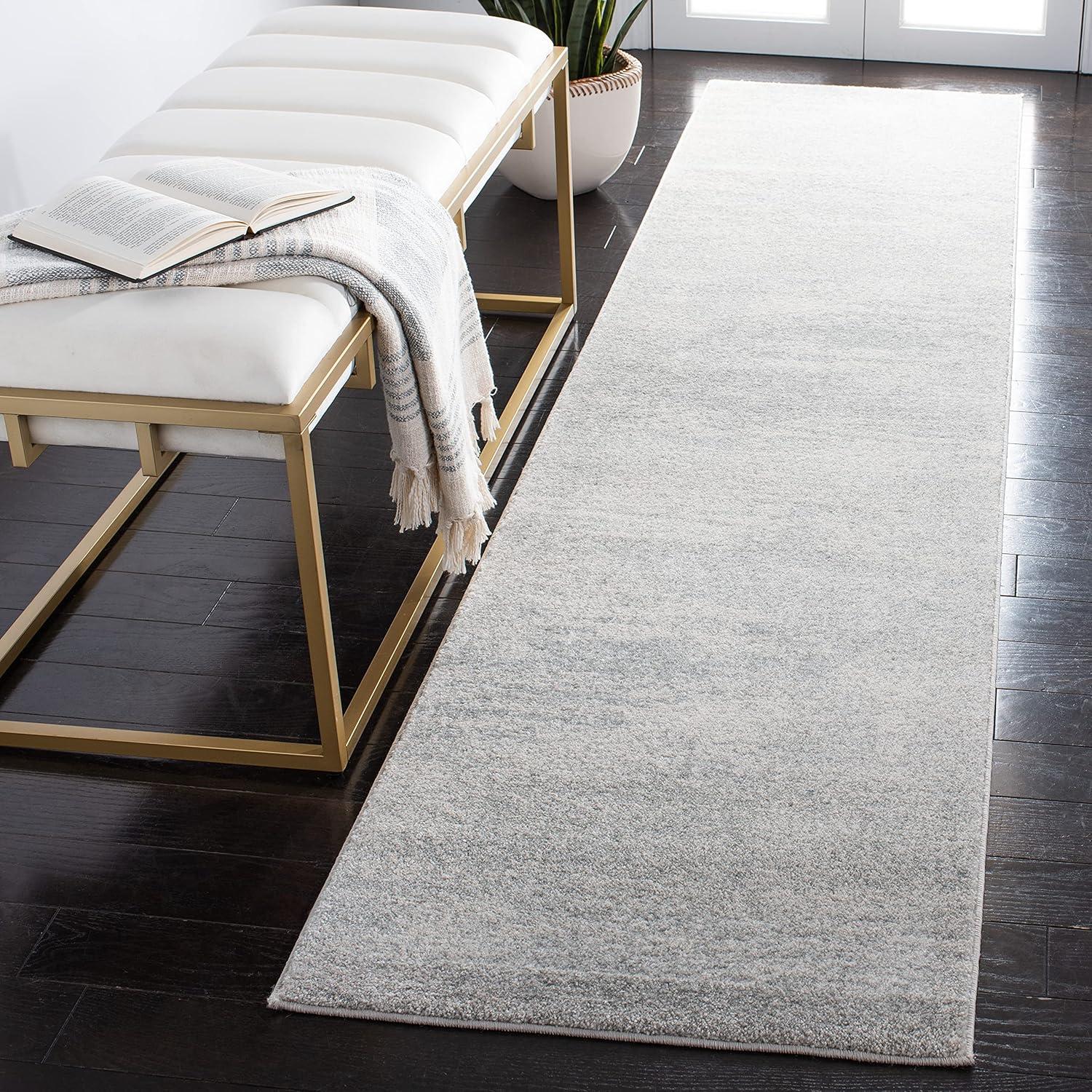image:imageSAFAVIEH Evoke Collection 8 x 10 Ivory Dark Grey EVK272G Modern Abstract NonShedding Living Room Bedroom Dining Home Office Area RugIvorySage