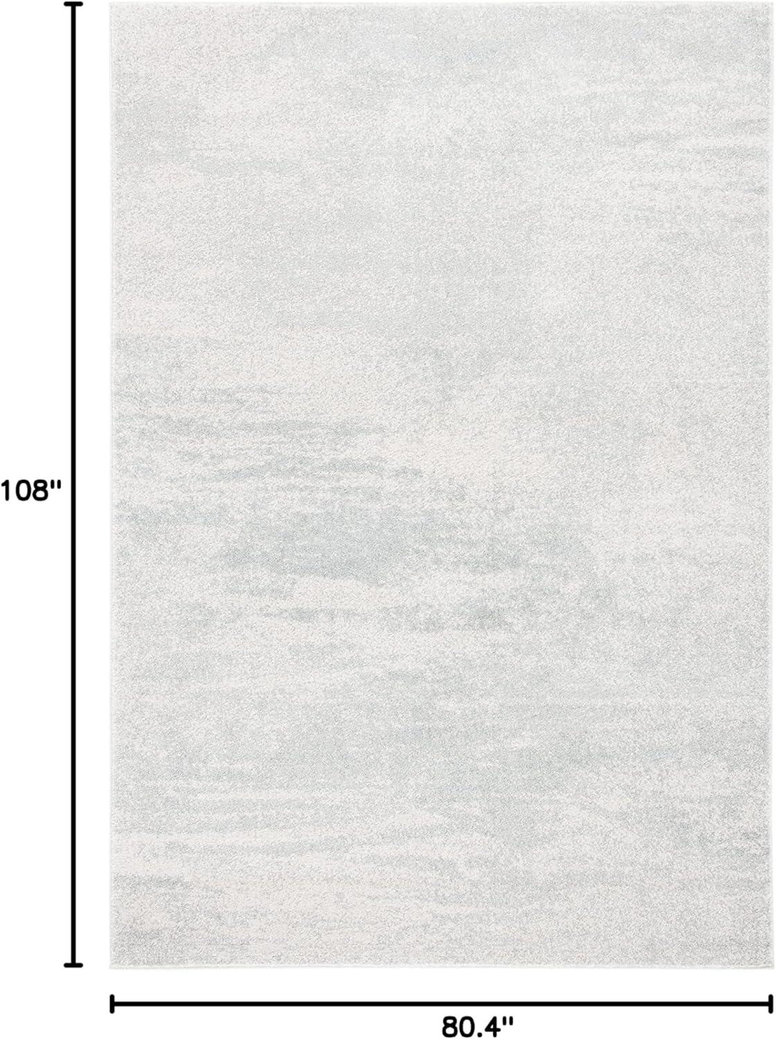image:imageSAFAVIEH Evoke Collection 8 x 10 Ivory Dark Grey EVK272G Modern Abstract NonShedding Living Room Bedroom Dining Home Office Area RugIvorySage