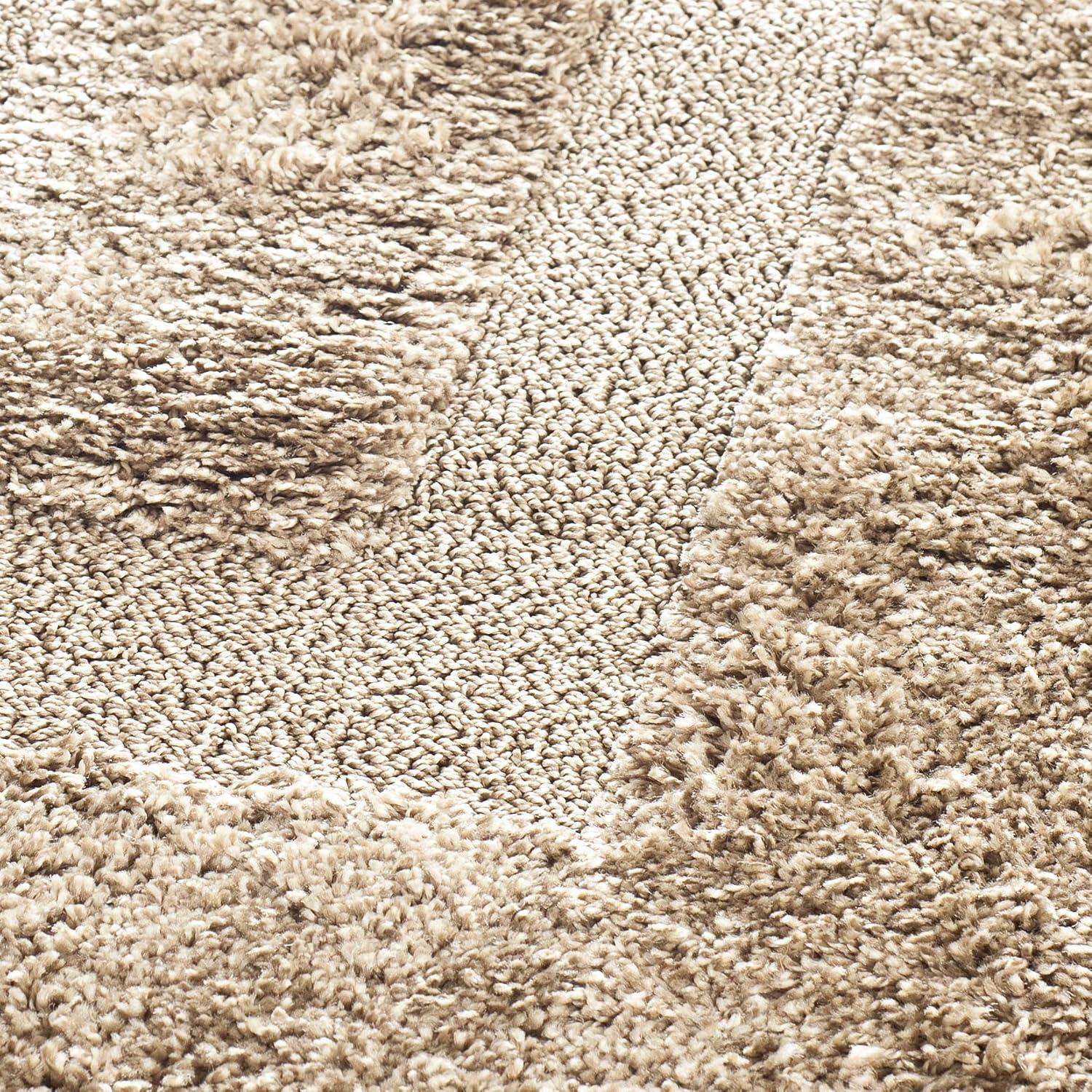 image:imageSAFAVIEH Florida Shag Collection Area Rug 53 x 76 Creme amp Creme Border Design NonShedding amp Easy Care 12inch Thick Ideal for High Traffic Areas in Living Room Bedroom SG4541111Beige