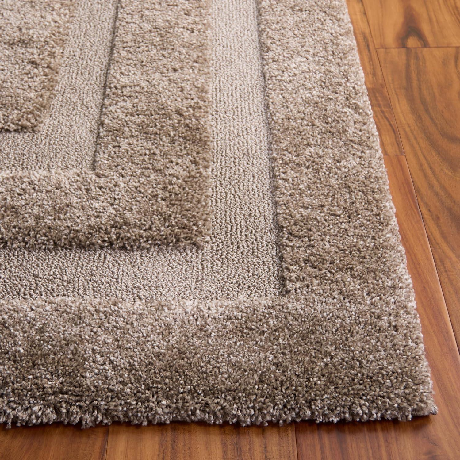 image:imageSAFAVIEH Florida Shag Collection Area Rug 53 x 76 Creme amp Creme Border Design NonShedding amp Easy Care 12inch Thick Ideal for High Traffic Areas in Living Room Bedroom SG4541111Beige