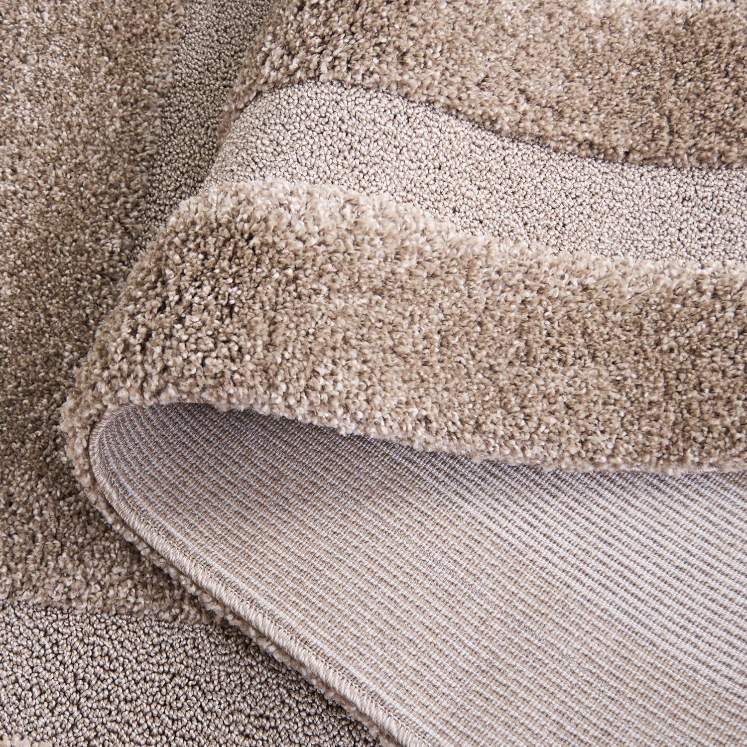 image:imageSAFAVIEH Florida Shag Collection Area Rug 53 x 76 Creme amp Creme Border Design NonShedding amp Easy Care 12inch Thick Ideal for High Traffic Areas in Living Room Bedroom SG4541111Beige