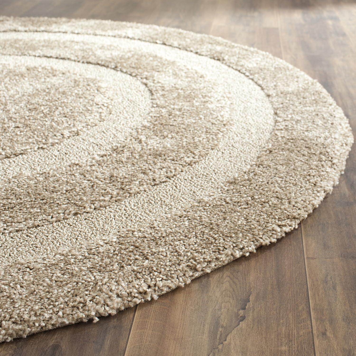 image:imageSAFAVIEH Florida Shag Collection Area Rug 53 x 76 Creme amp Creme Border Design NonShedding amp Easy Care 12inch Thick Ideal for High Traffic Areas in Living Room Bedroom SG4541111Beige