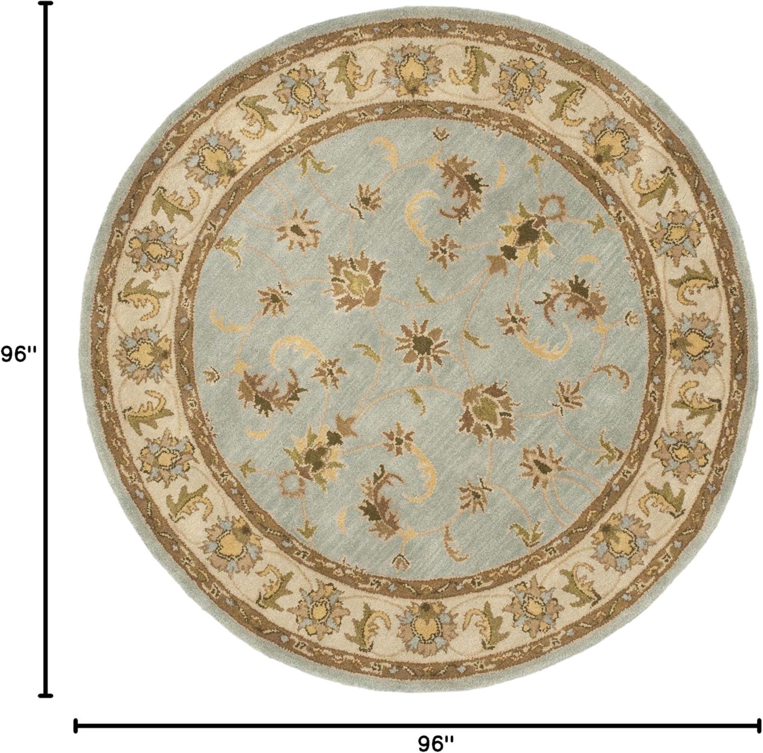 image:imageSAFAVIEH Heritage Collection Area Rug 5 x 8 Light Blue amp Beige Handmade Traditional Oriental Wool Ideal for High Traffic Areas in Living Room Bedroom HG913ALight BlueBeige